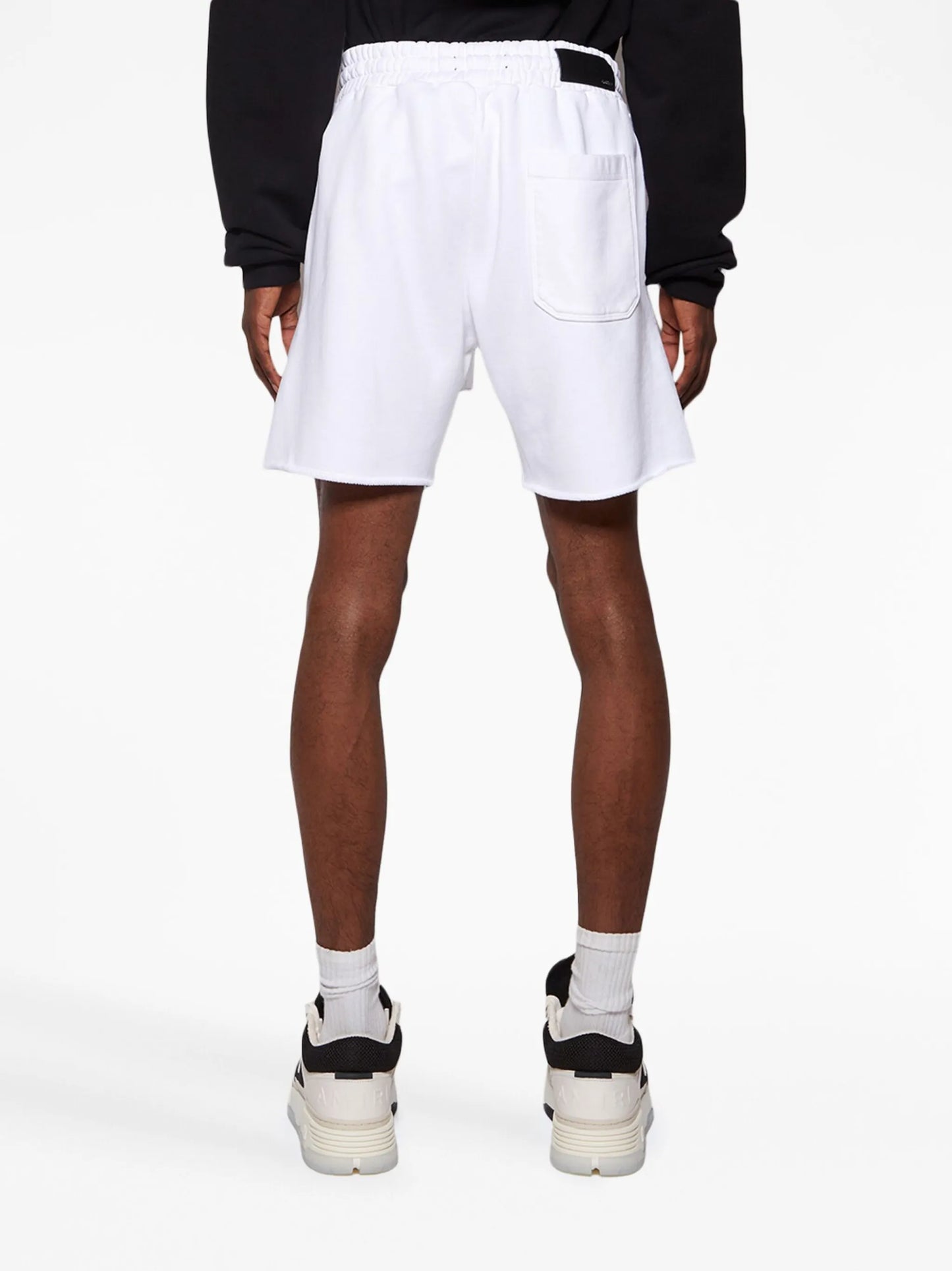 logo-print cotton track shorts