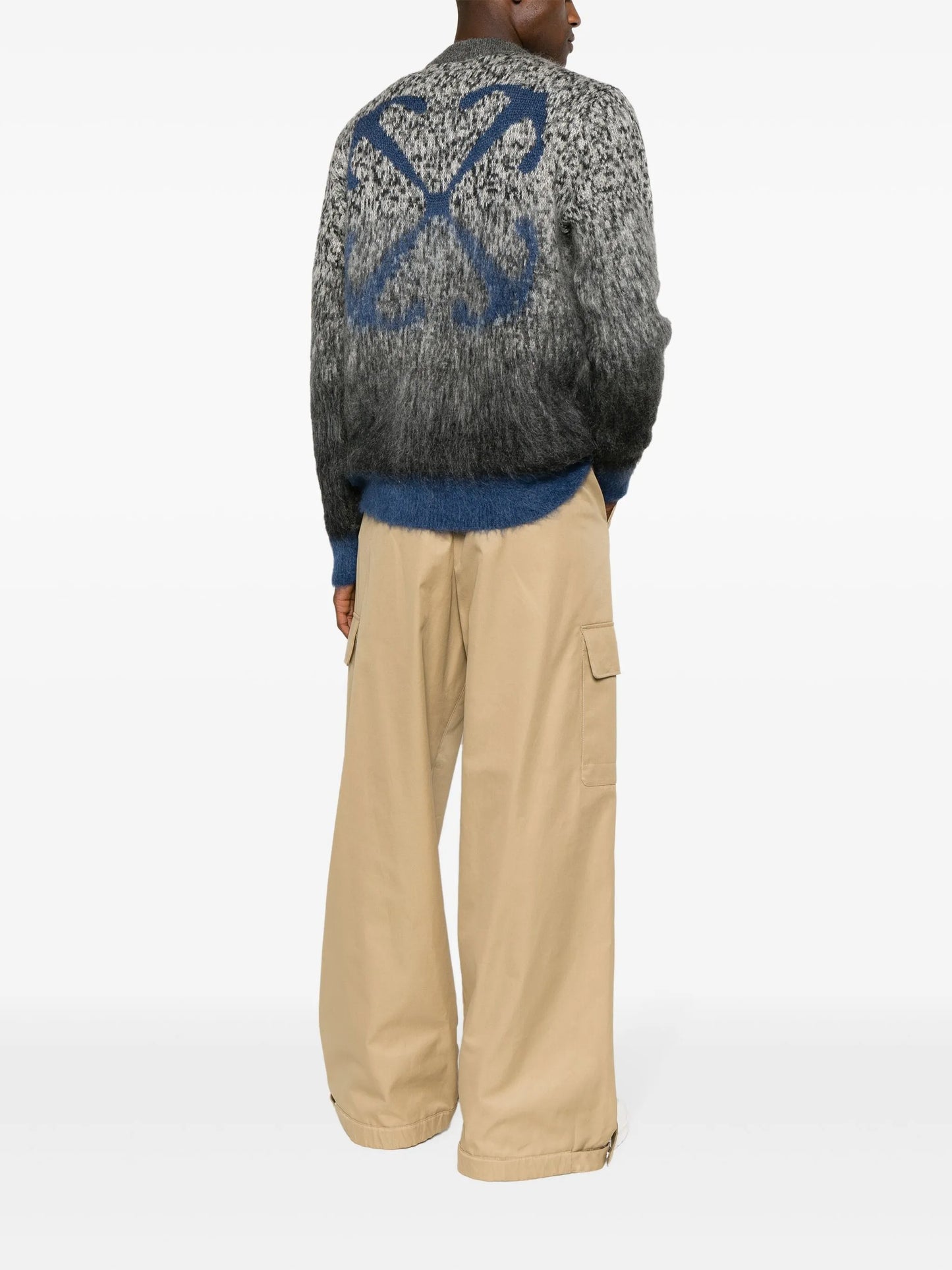 Arrows-print degradé-effect jumper