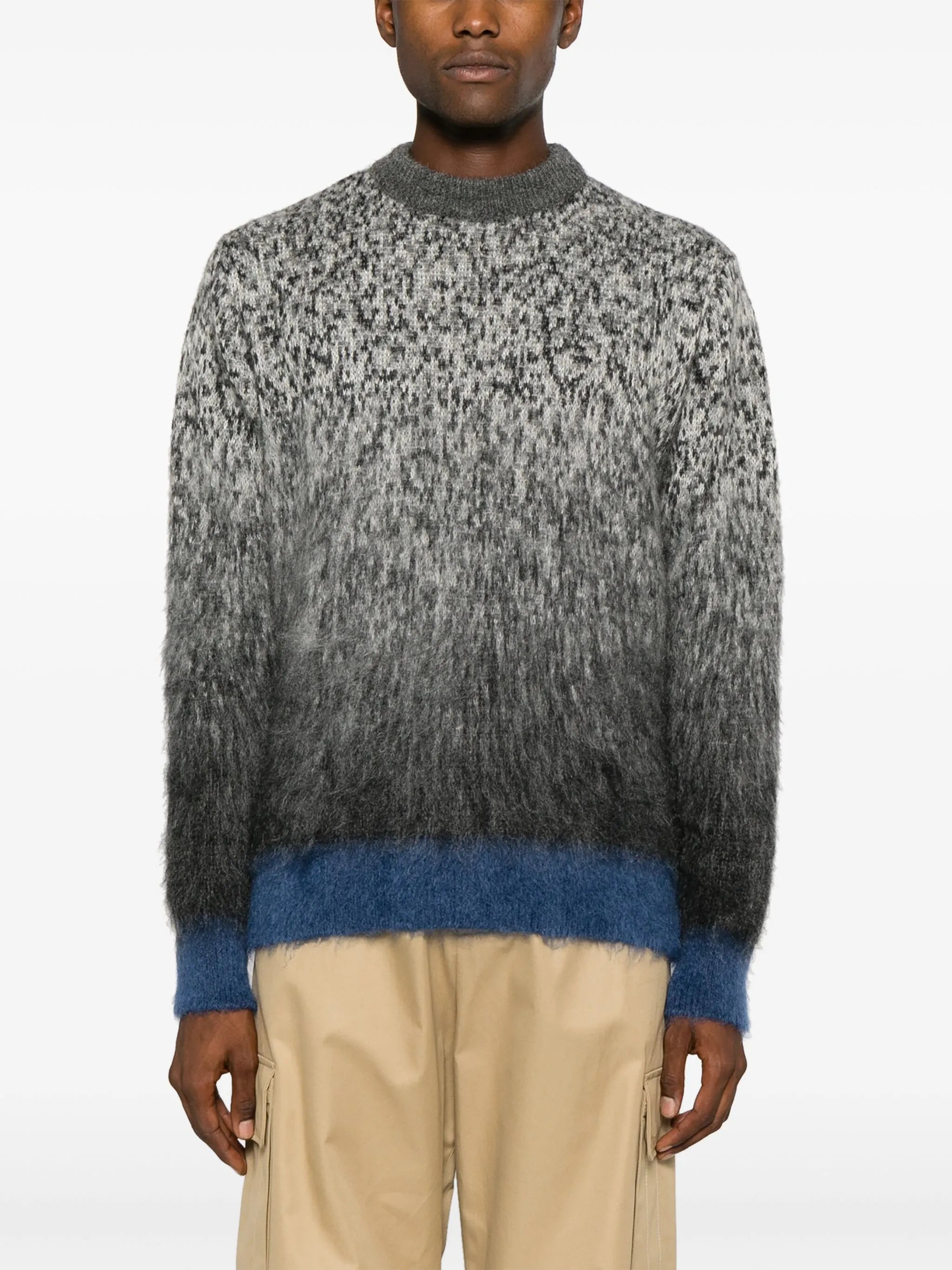 Arrows-print degradé-effect jumper
