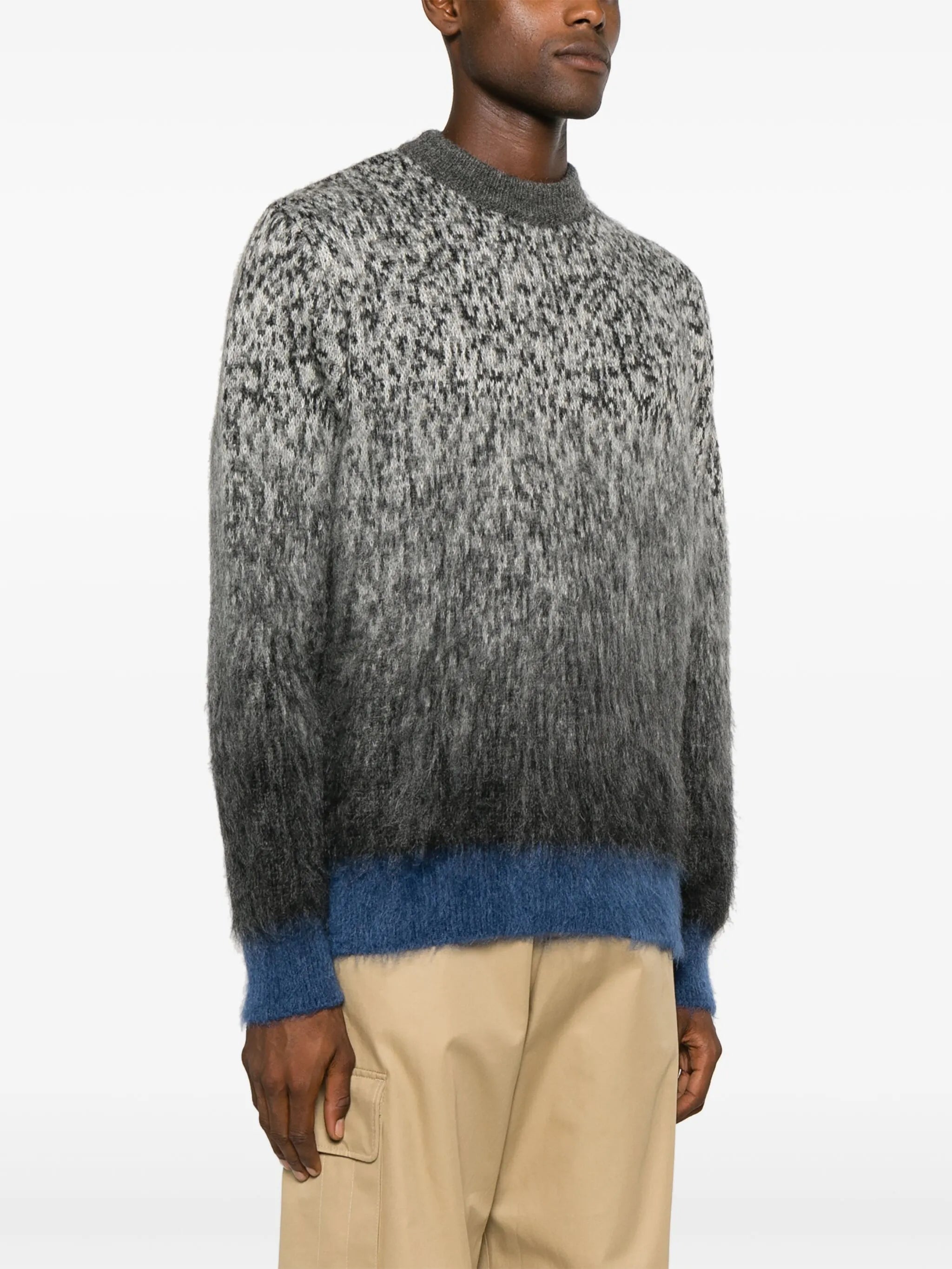 Arrows-print degradé-effect jumper