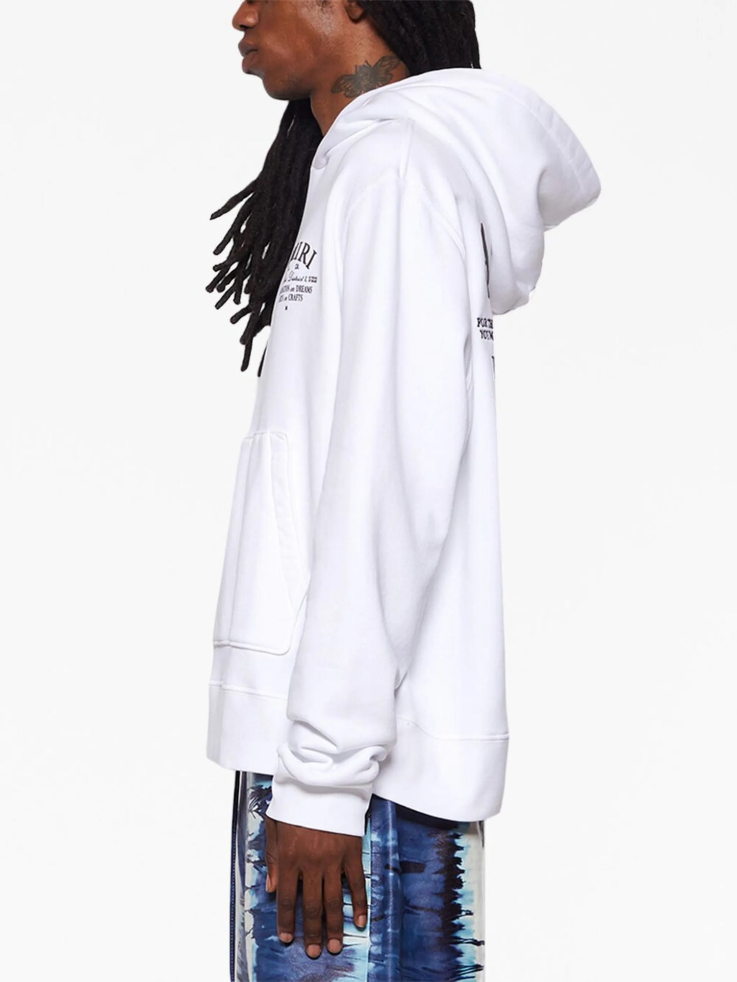 logo-print cotton hoodie