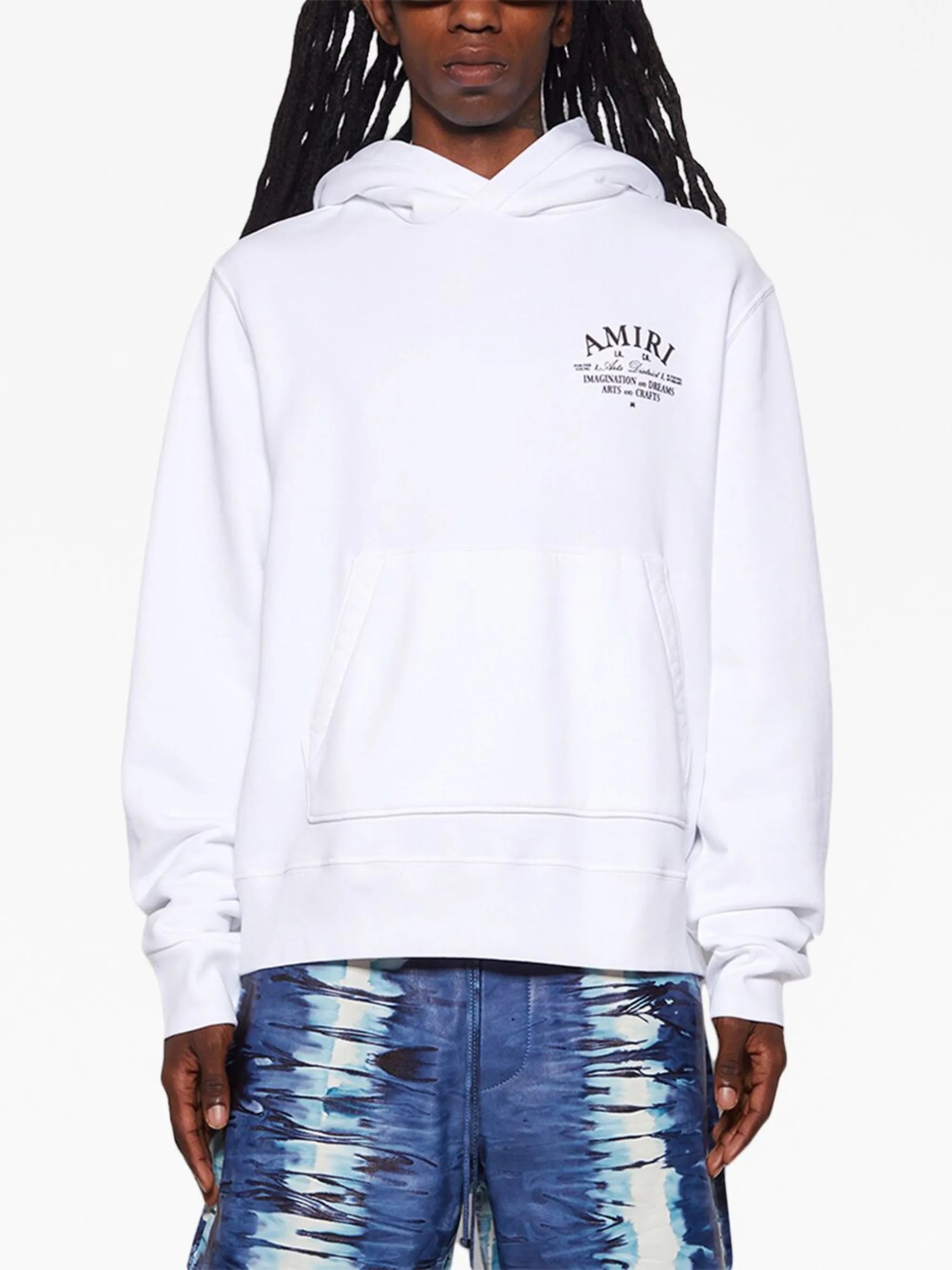 logo-print cotton hoodie