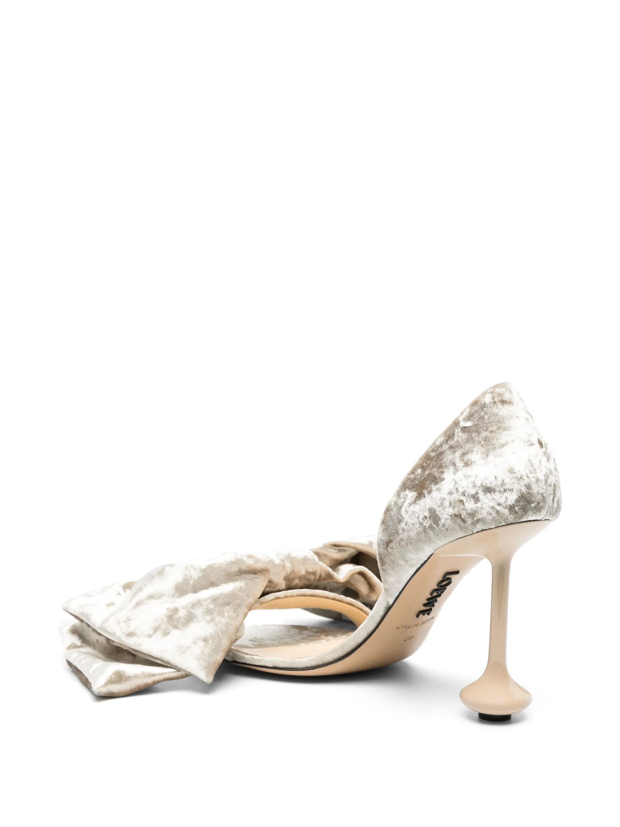 Toy Bow 90mm velvet sandals
