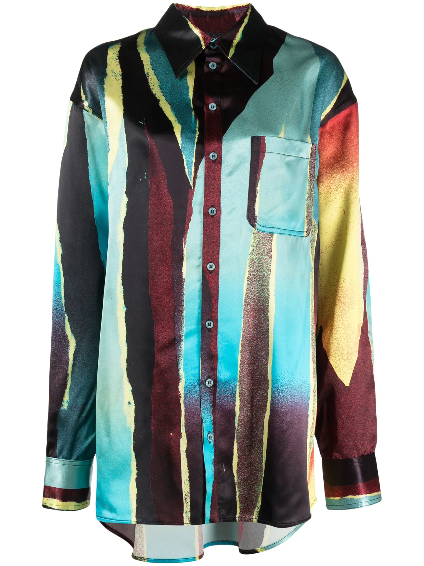 Wheatpaste satin shirt