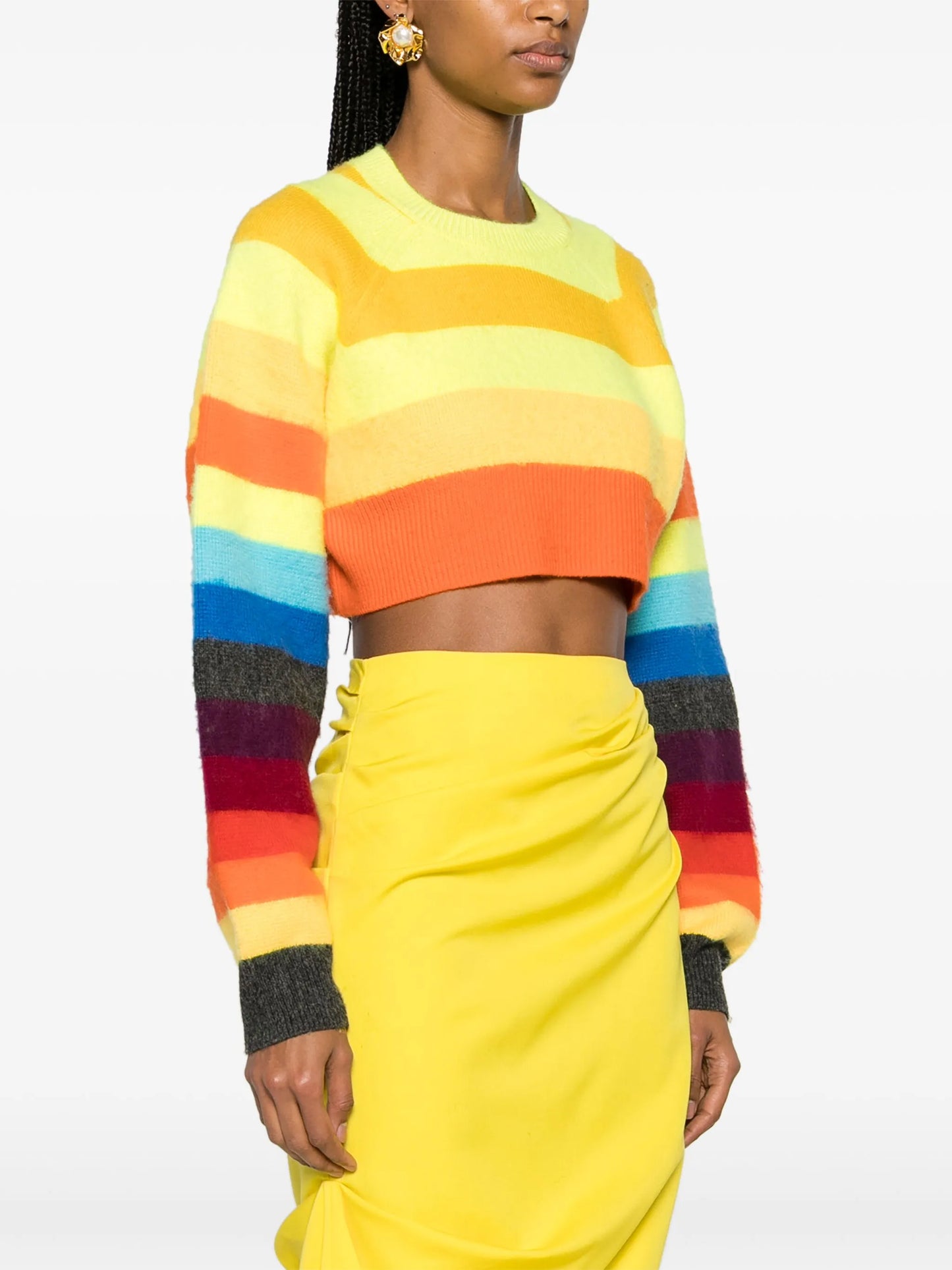 striped cropped jumper