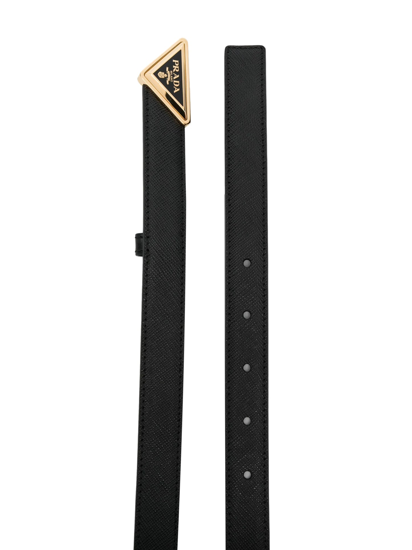 Saffiano leather belt