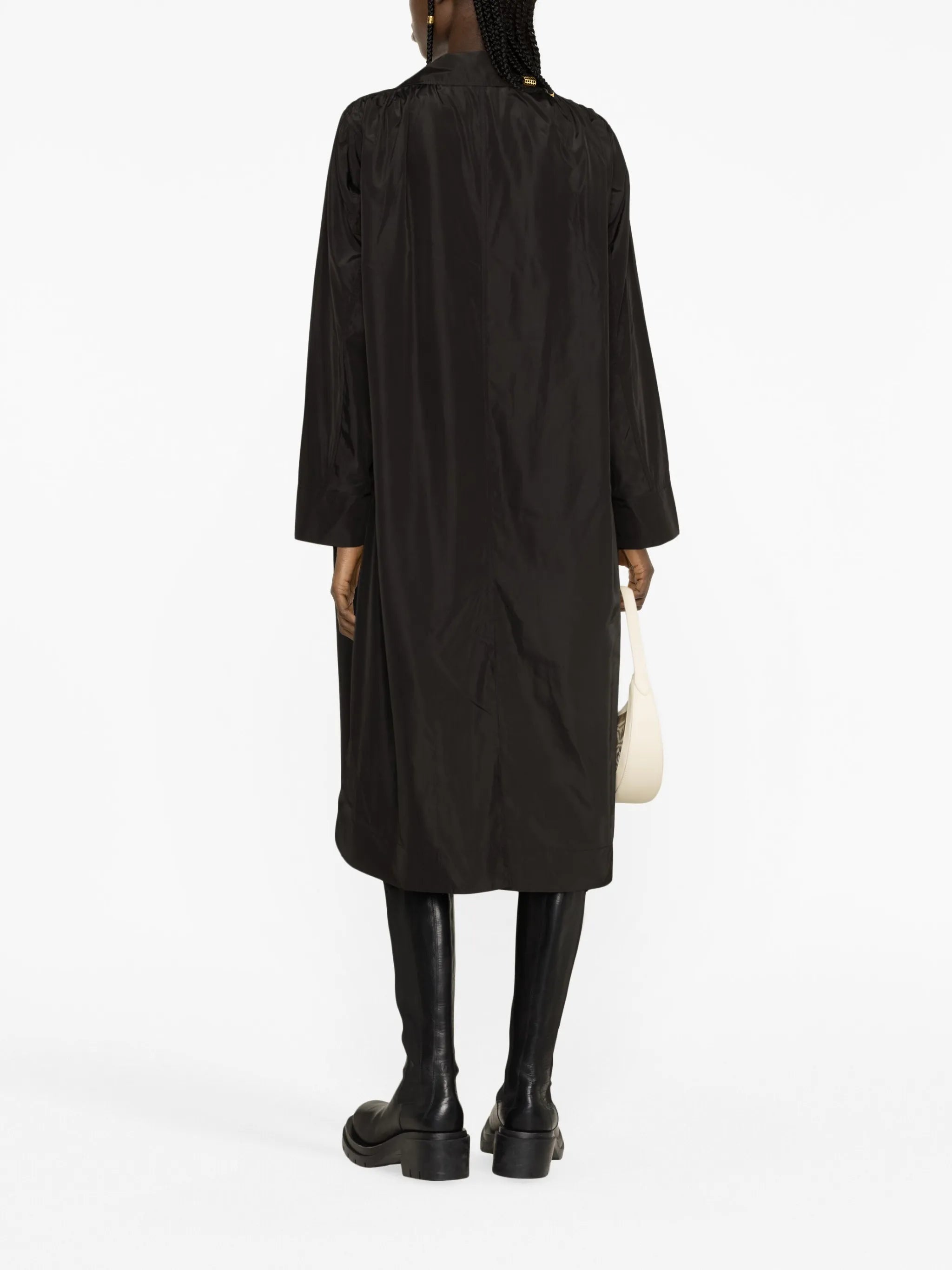 notched-lapel single-breasted coat