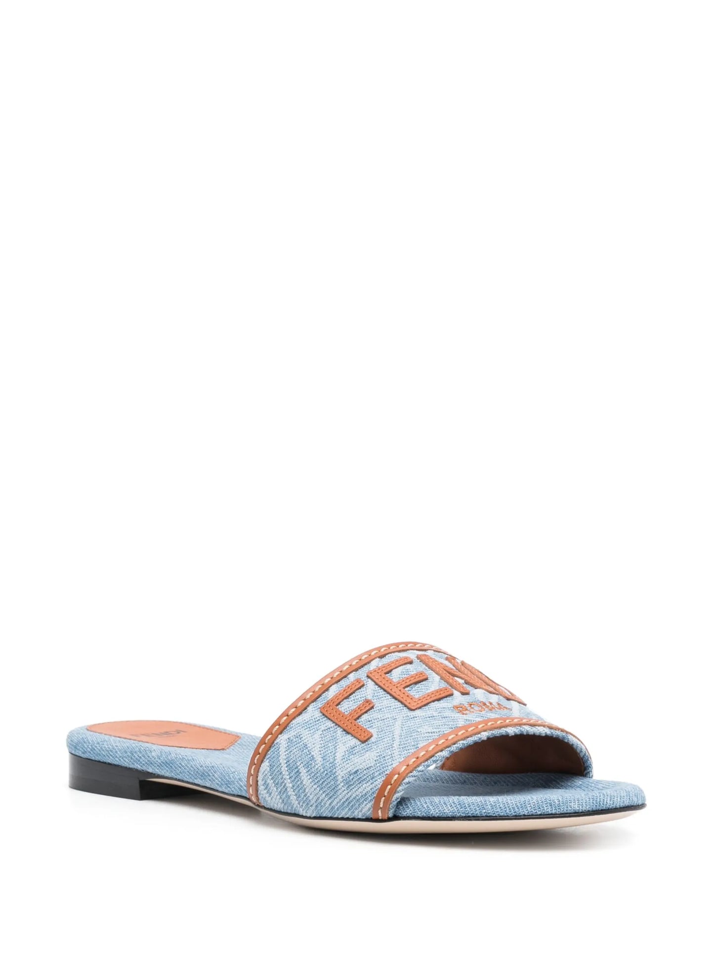 Signature embroidered-logo slides