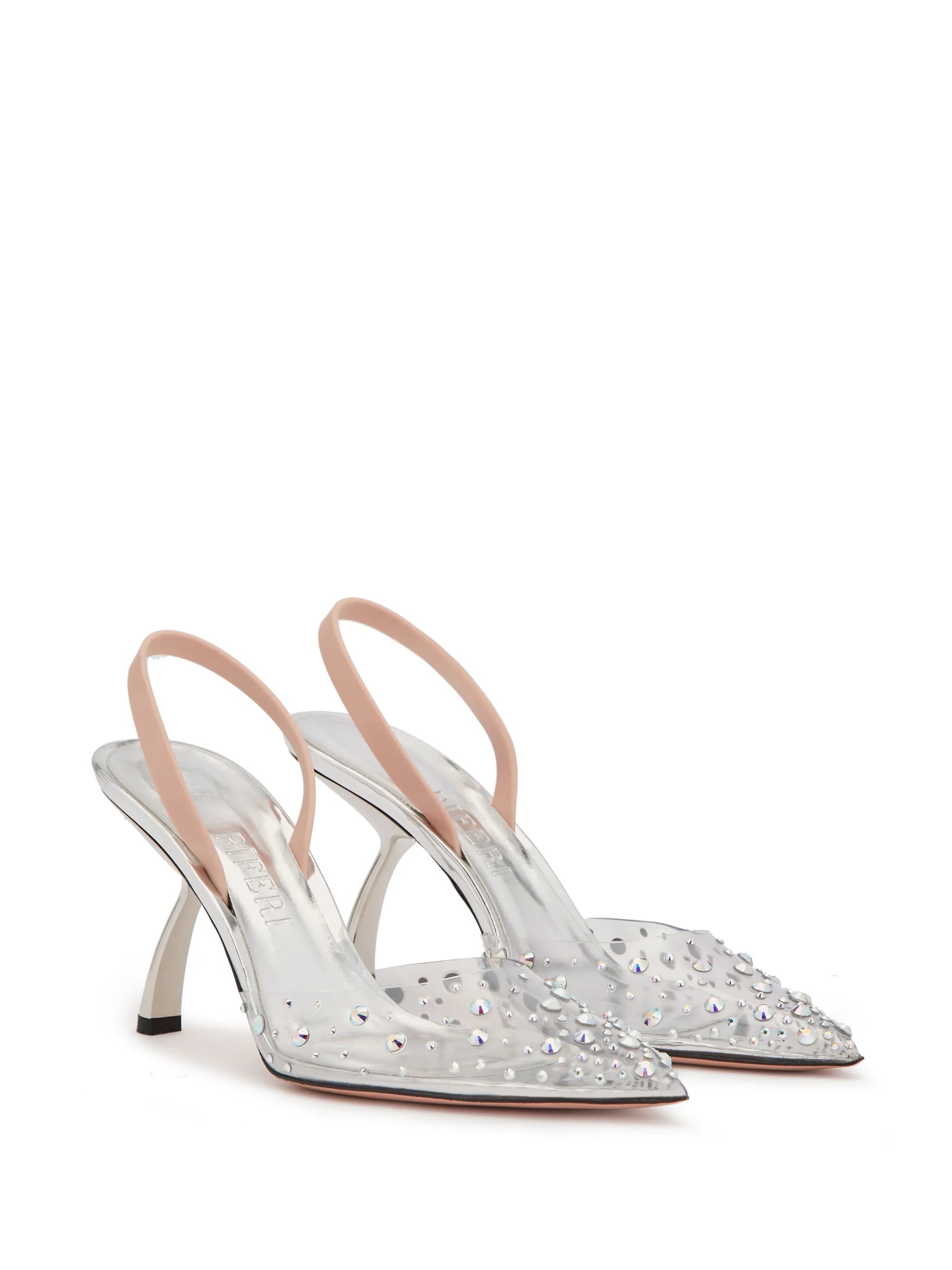 Upnova 85mm crystal-embellished pumps