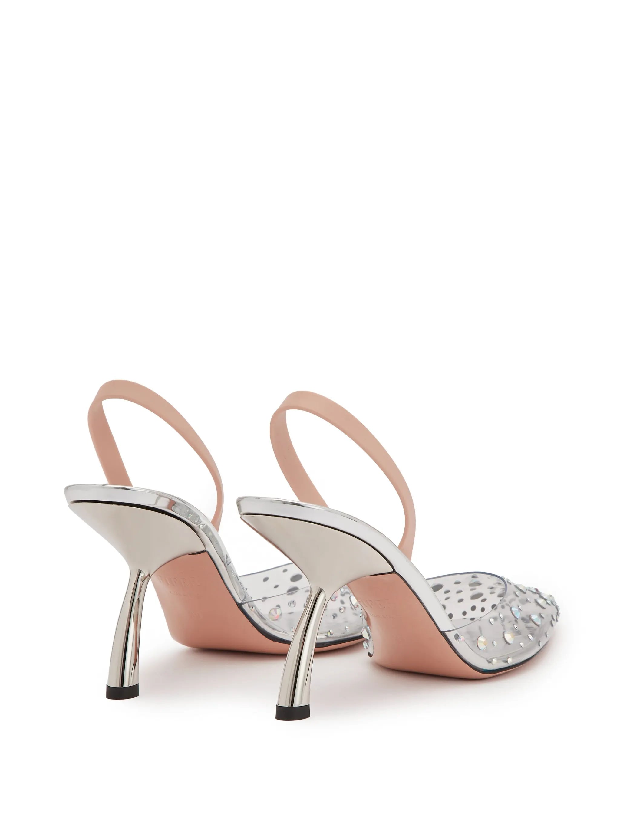 Upnova 85mm crystal-embellished pumps