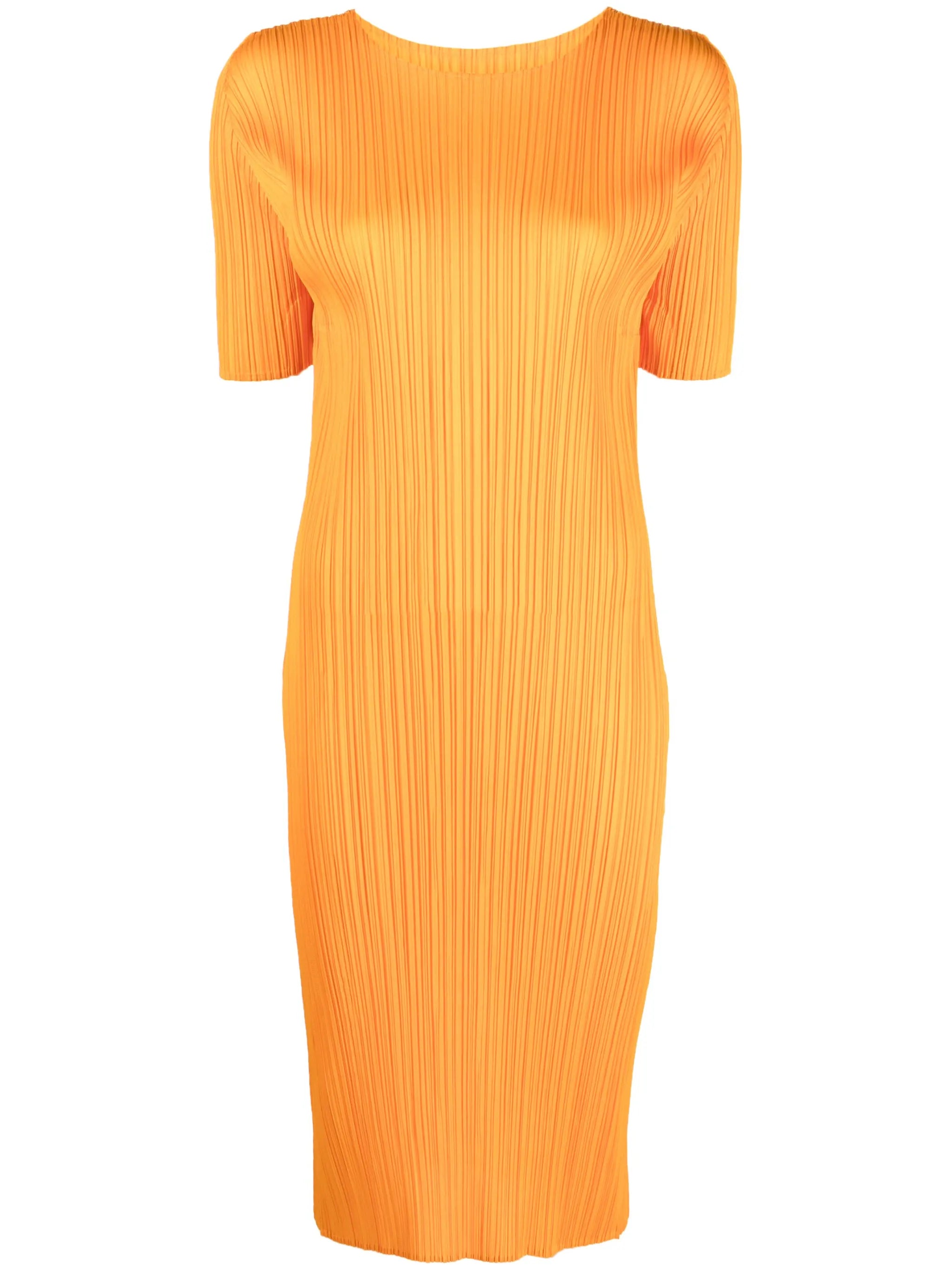 Monthly Colours May plissé midi dress
