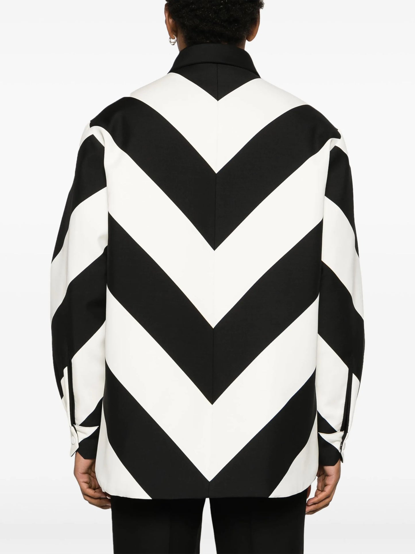 chevron-striped shirt