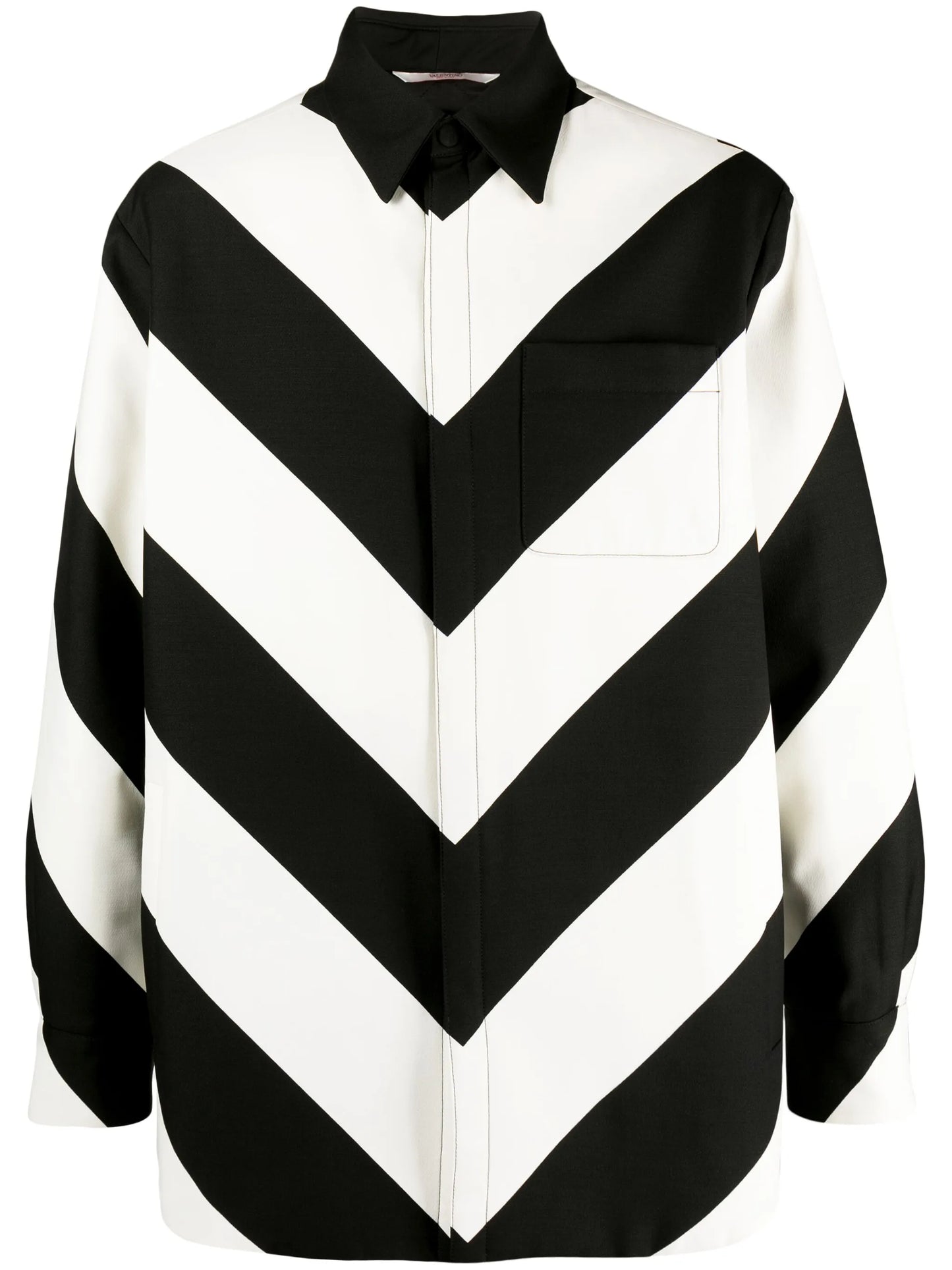chevron-striped shirt