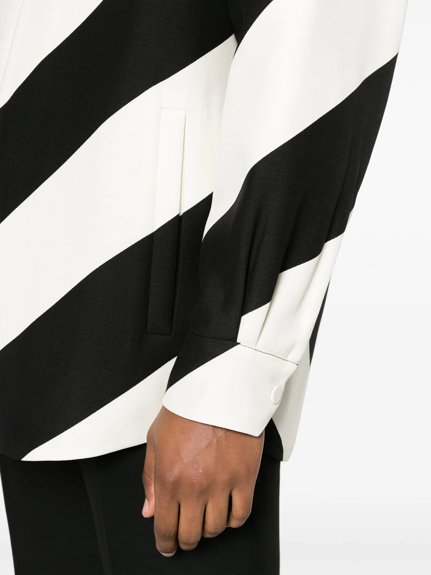 chevron-striped shirt