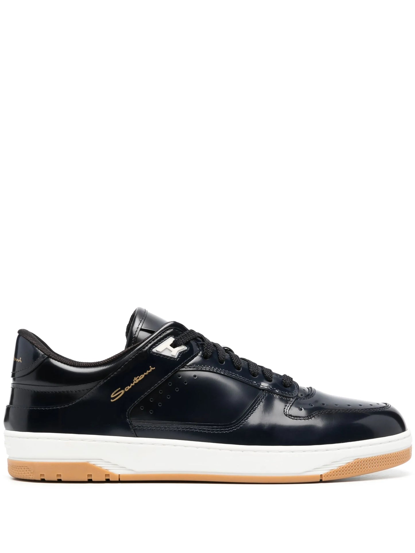 Sneak-air leather sneakers