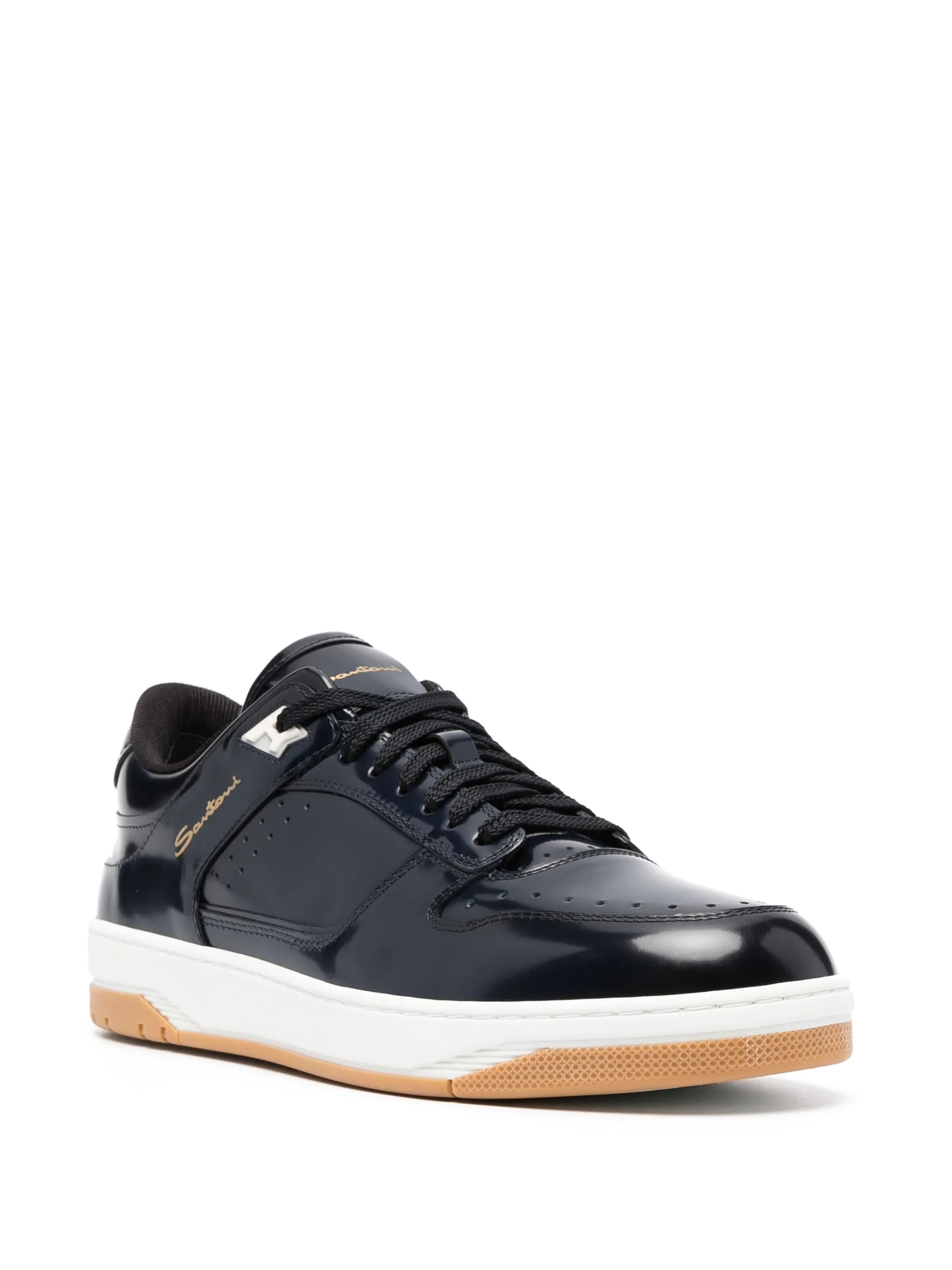 Sneak-air leather sneakers