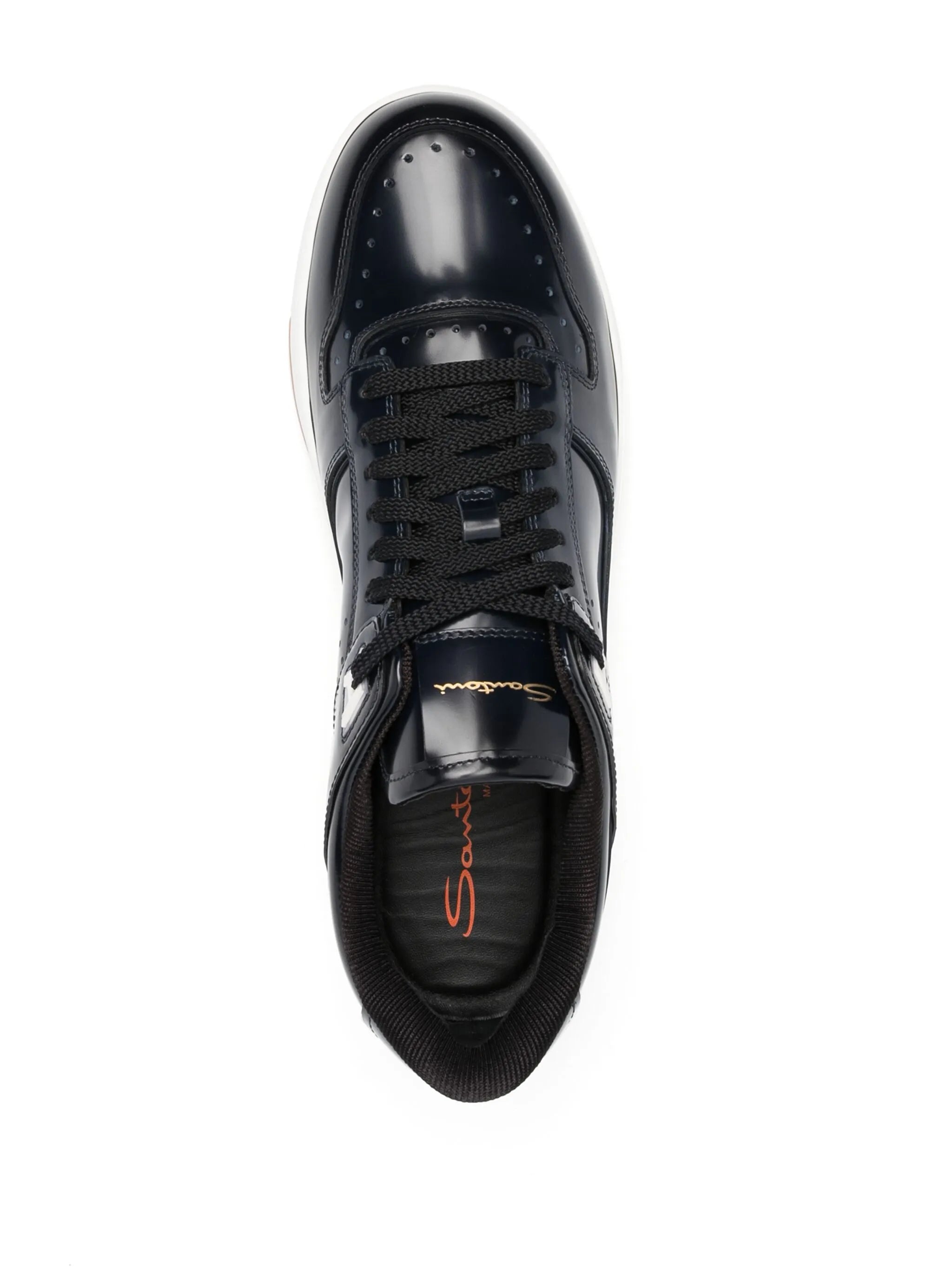 Sneak-air leather sneakers
