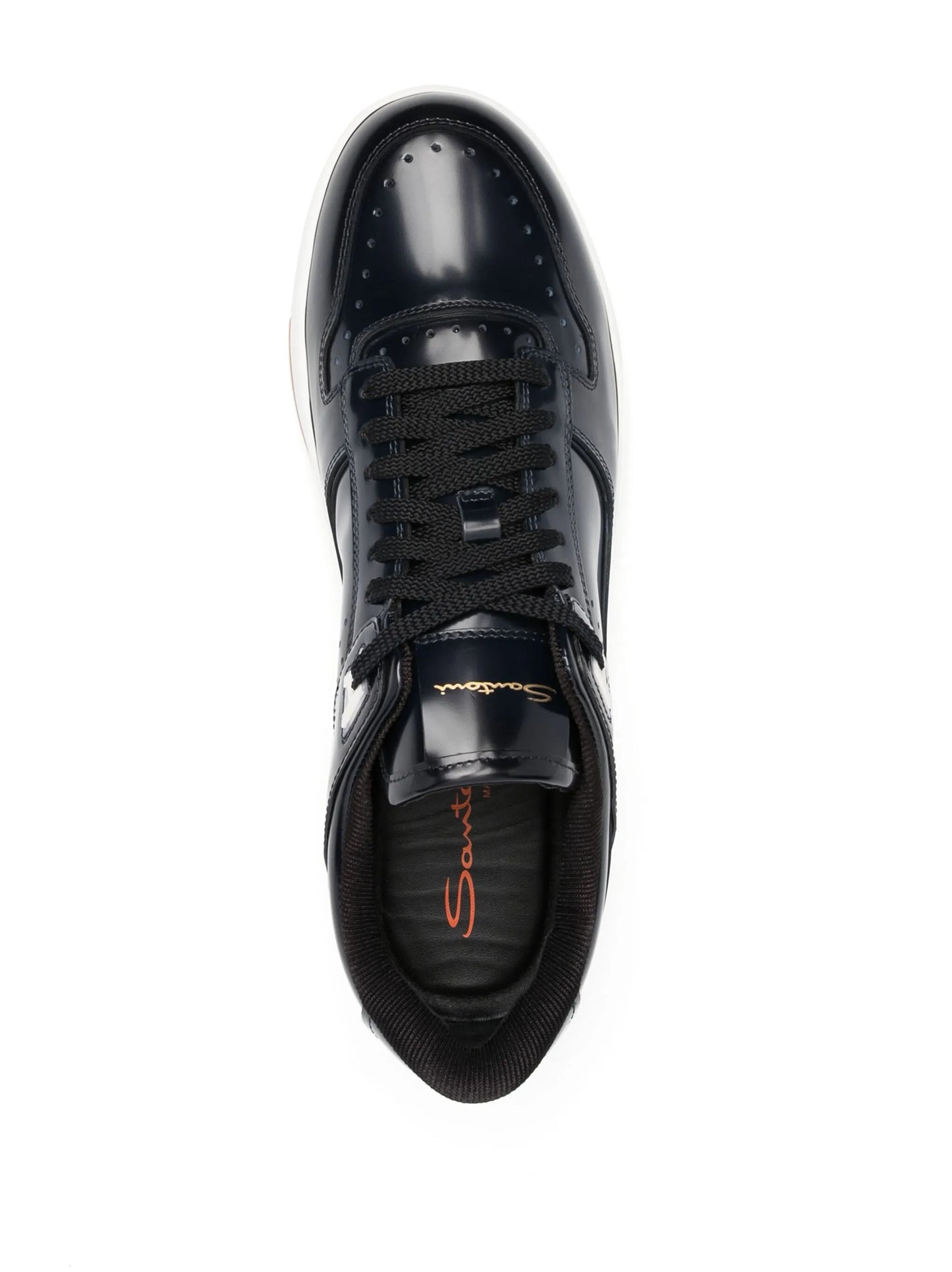 Sneak-air leather sneakers
