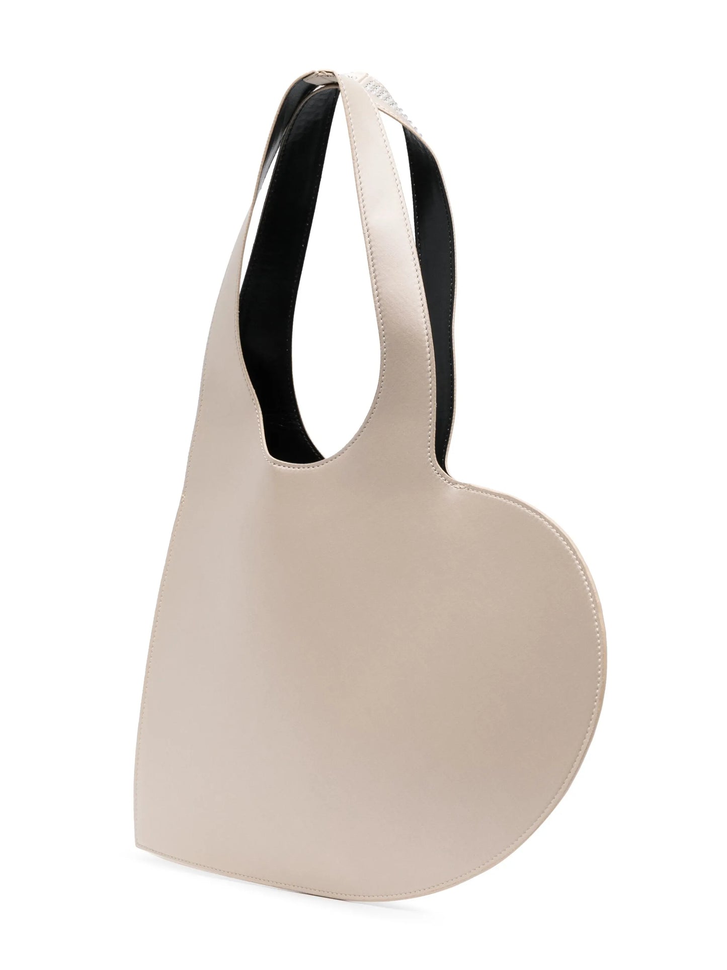 crystal-embellished heart-shape tote bag