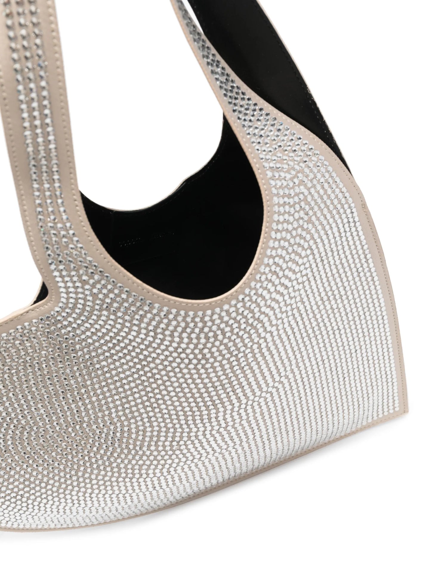 crystal-embellished heart-shape tote bag