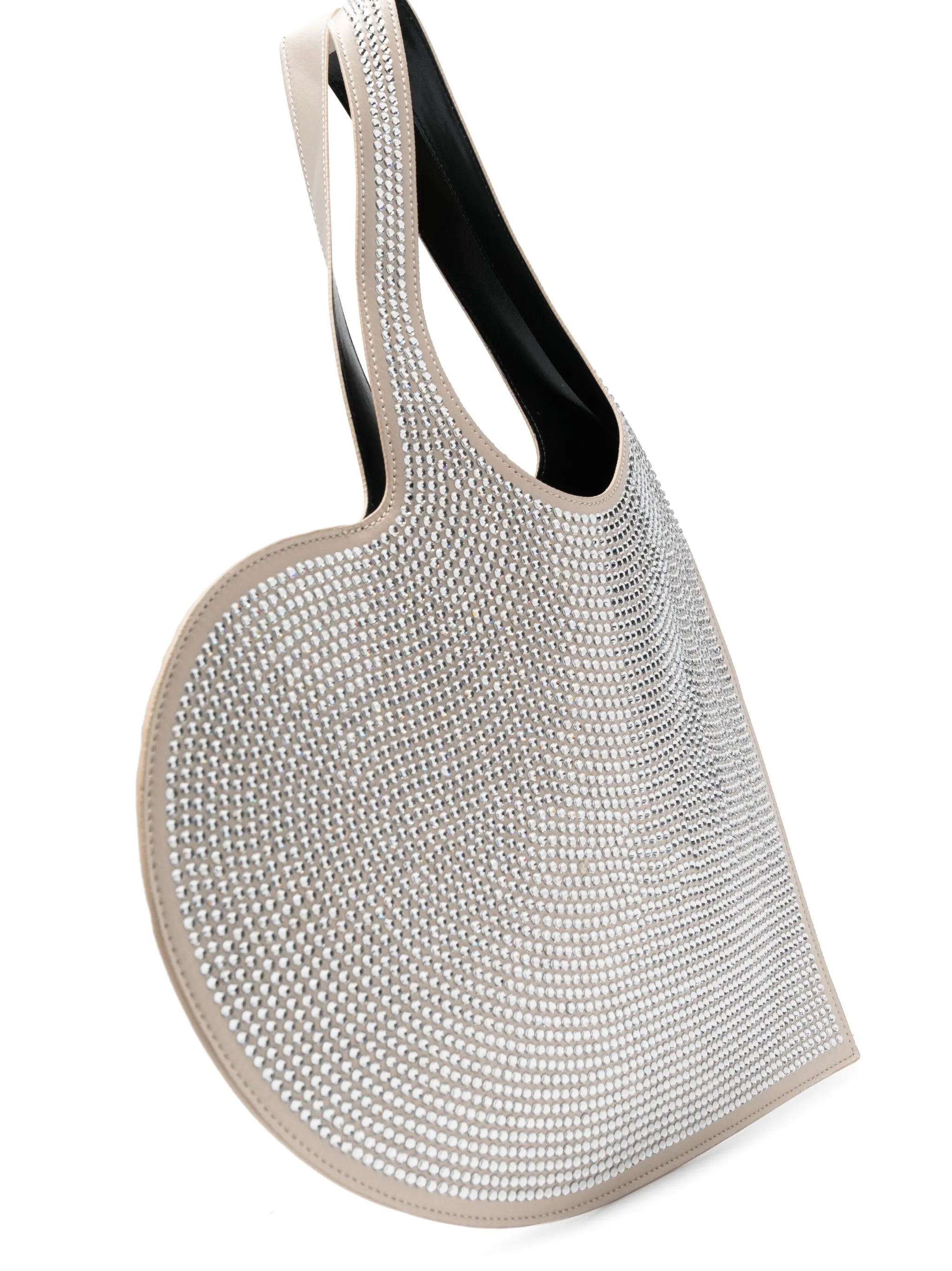 crystal-embellished heart-shape tote bag