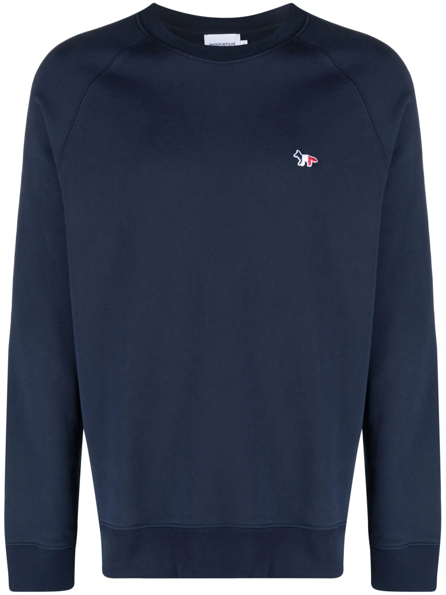 logo-patch crew-neck sweatshirt