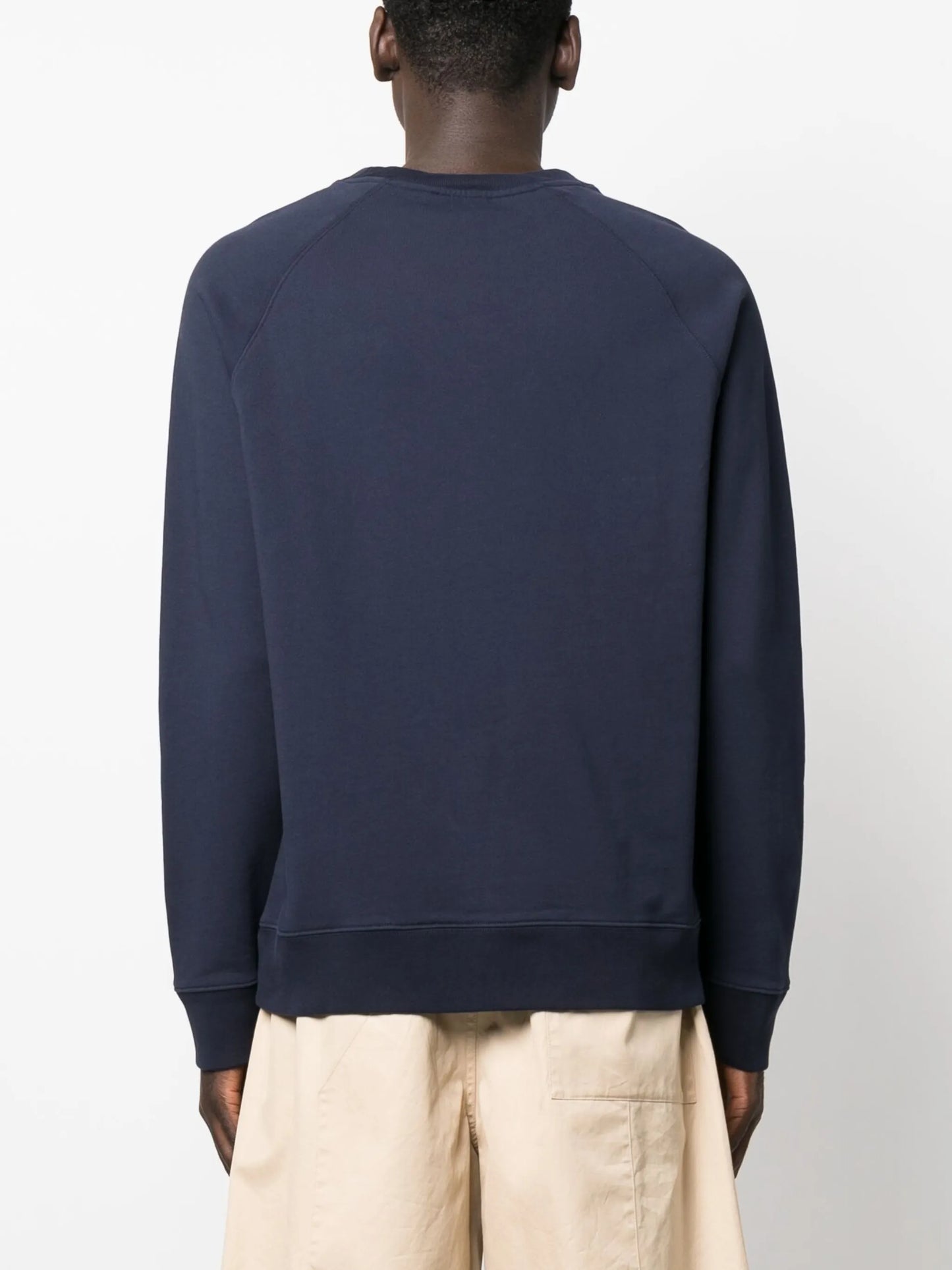 logo-patch crew-neck sweatshirt