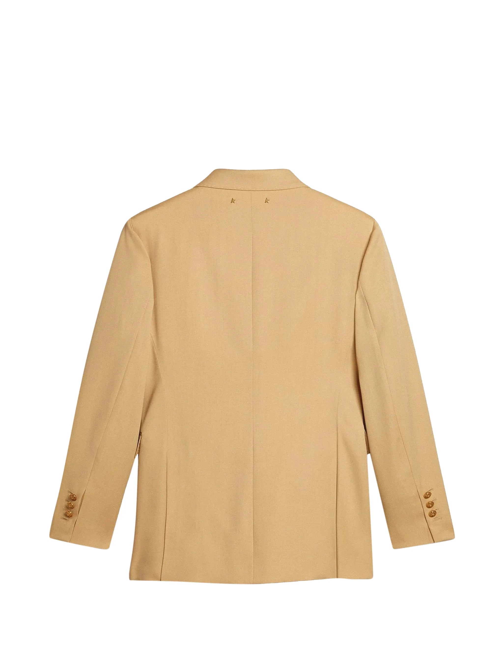 double-breasted virgin wool blazer