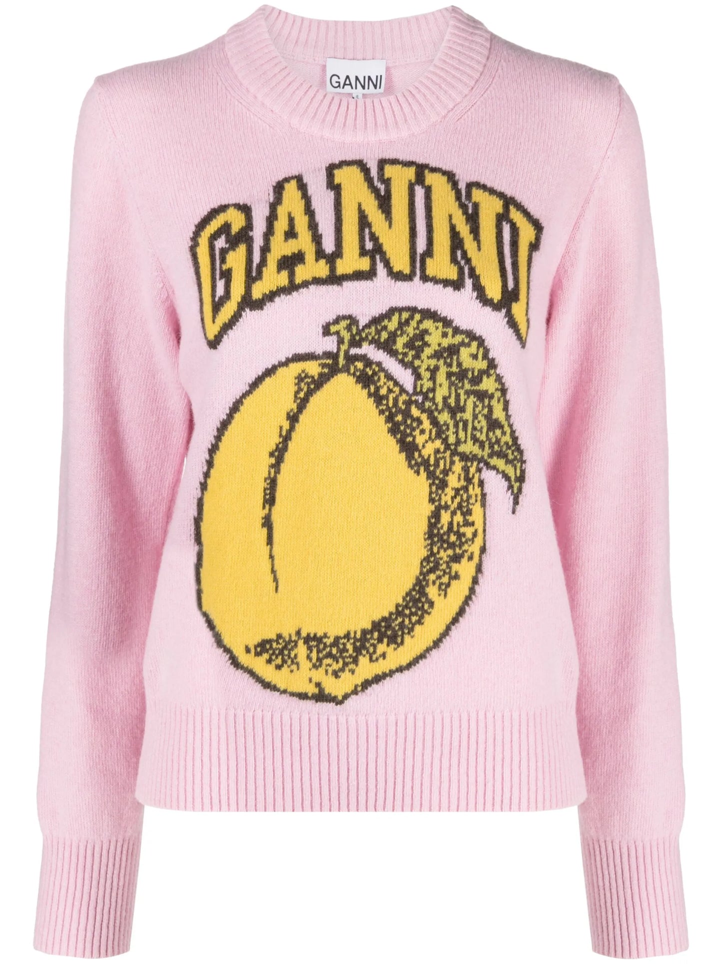 intarsia-knit crew-neck jumper