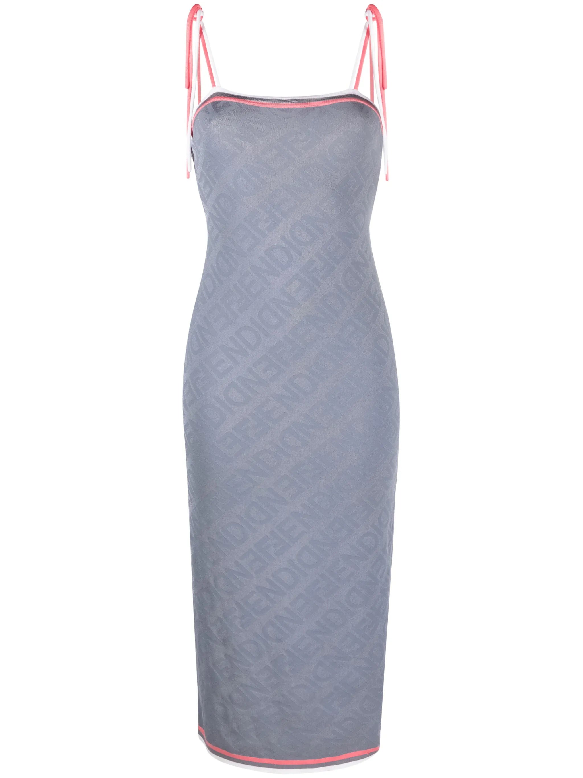 Fendi-Mirror midi dress