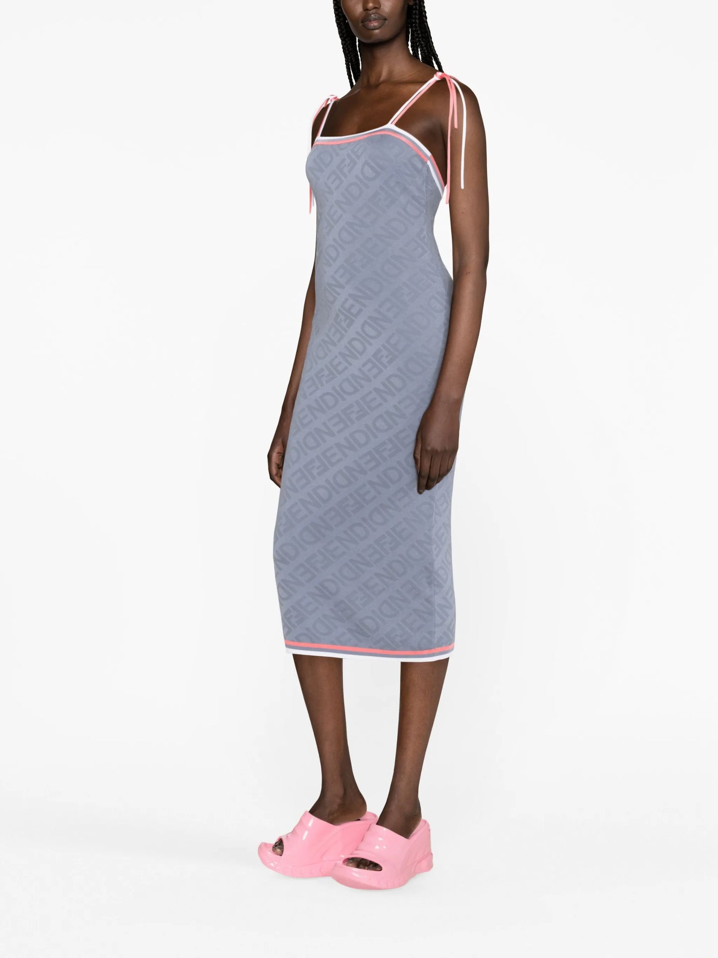 Fendi-Mirror midi dress