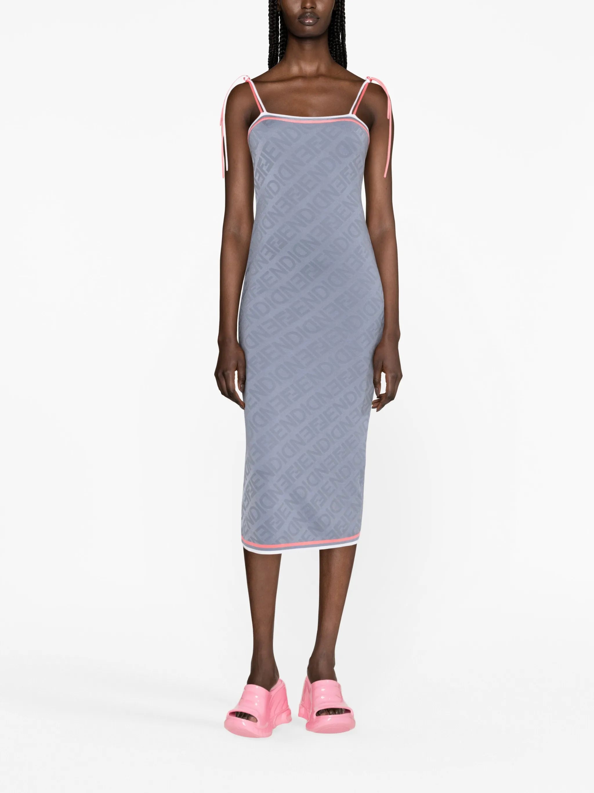 Fendi-Mirror midi dress