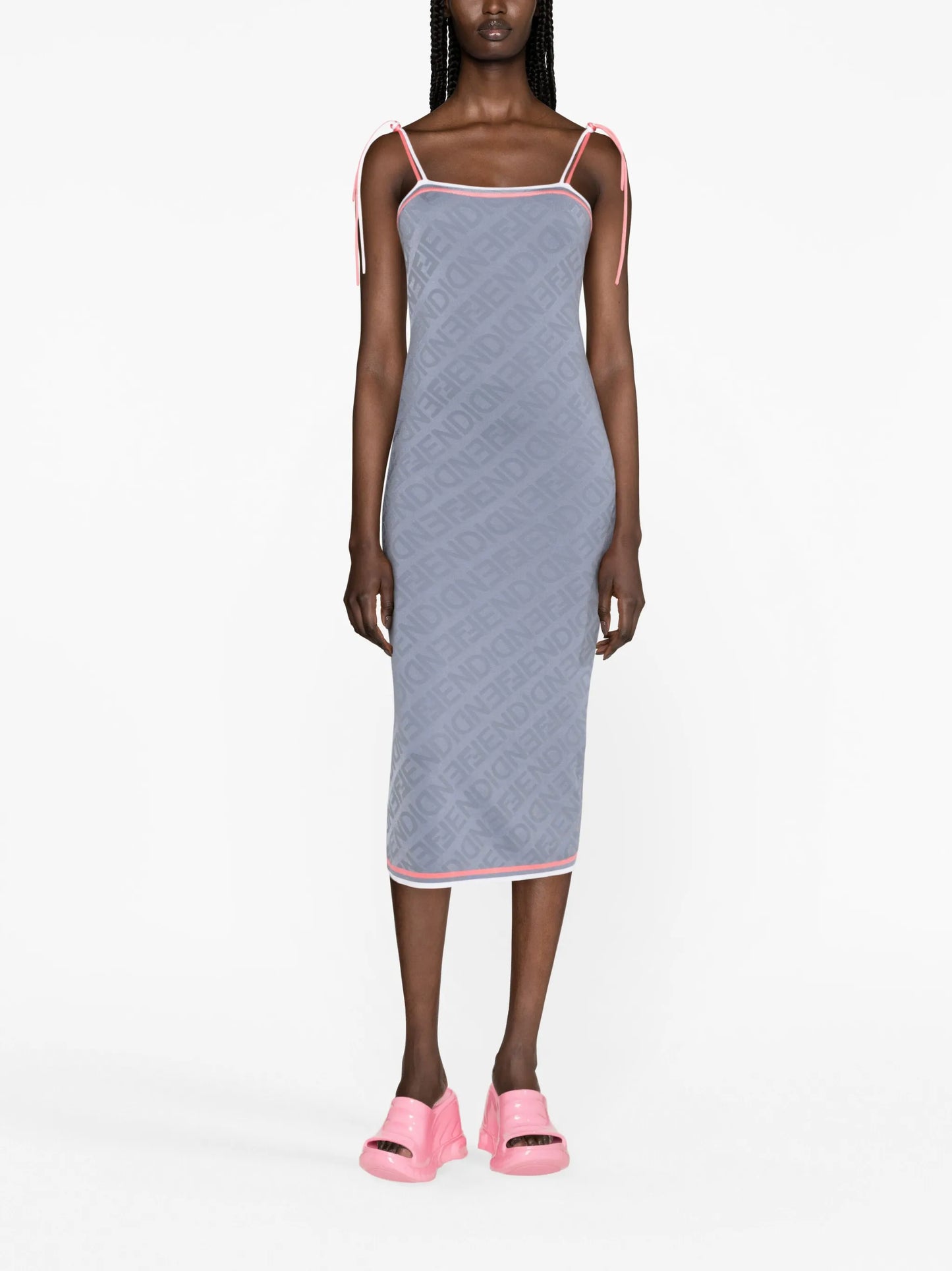 Fendi-Mirror midi dress