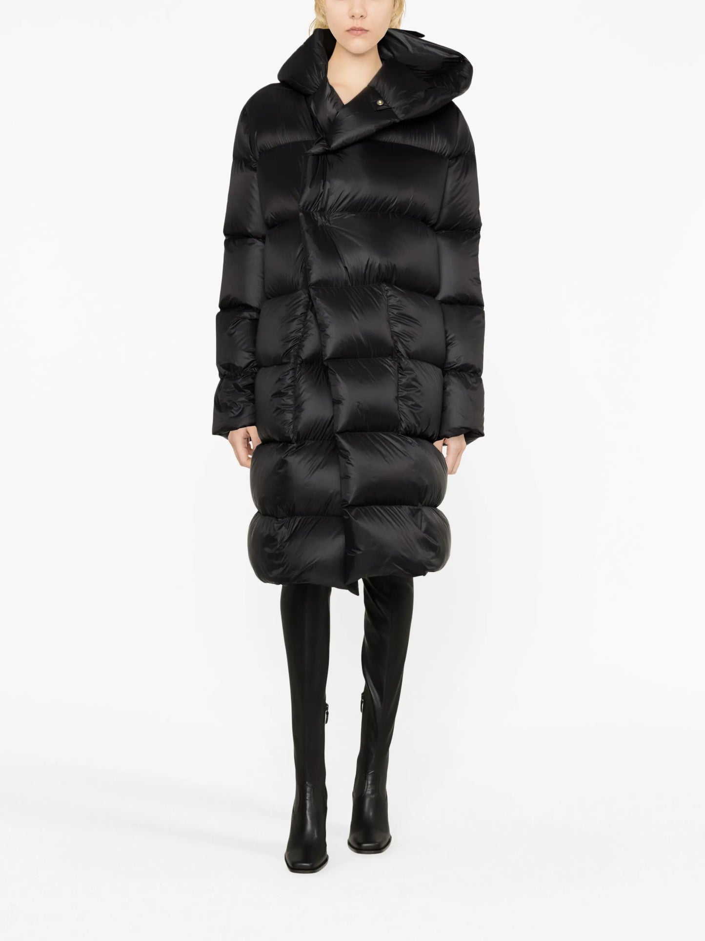 quilted hooded jacket