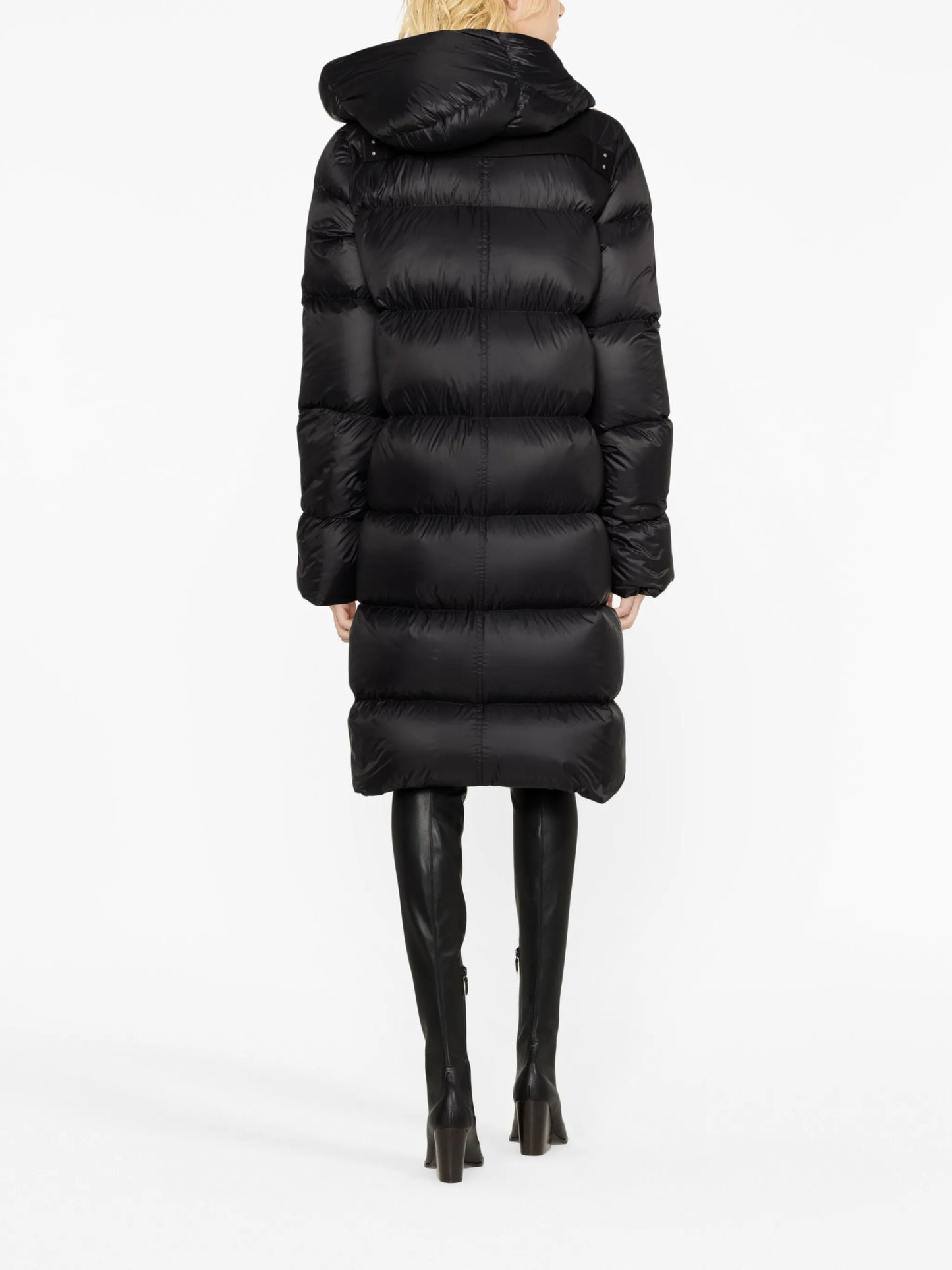quilted hooded jacket