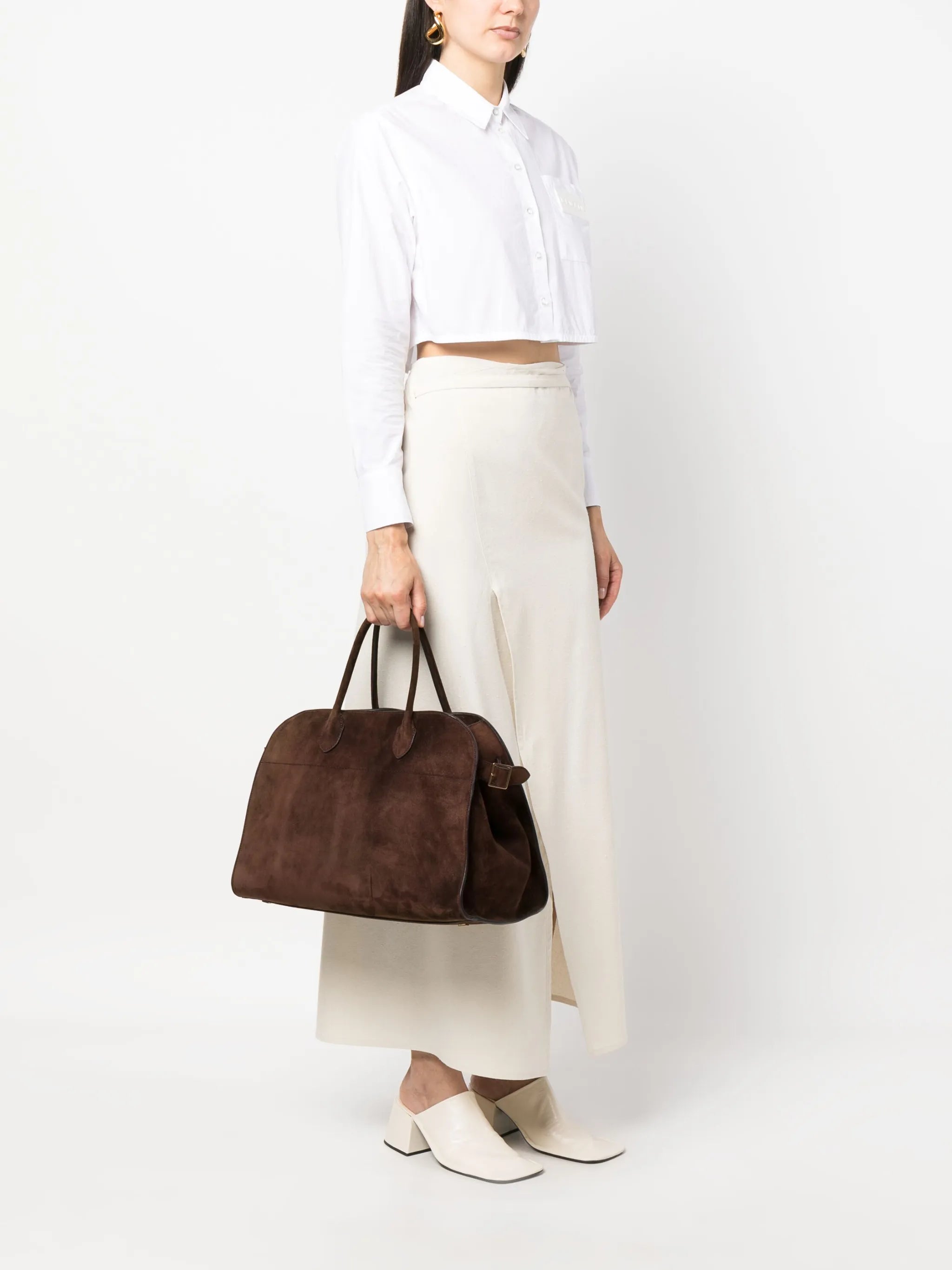 Soft Margaux suede tote bag