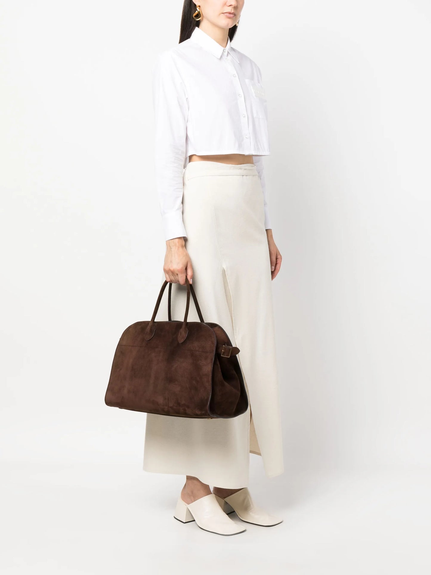 Soft Margaux suede tote bag