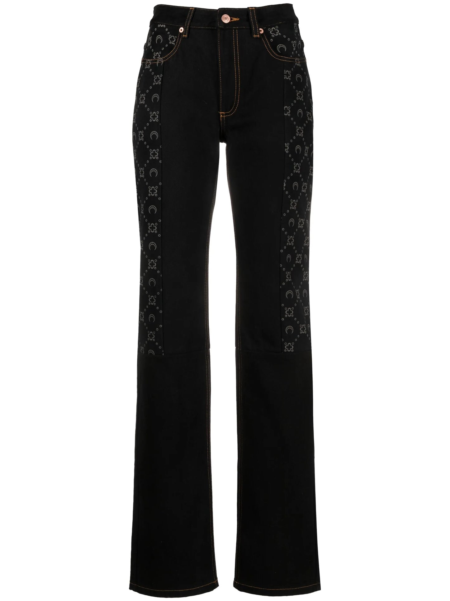 Regenerated straight-leg jeans