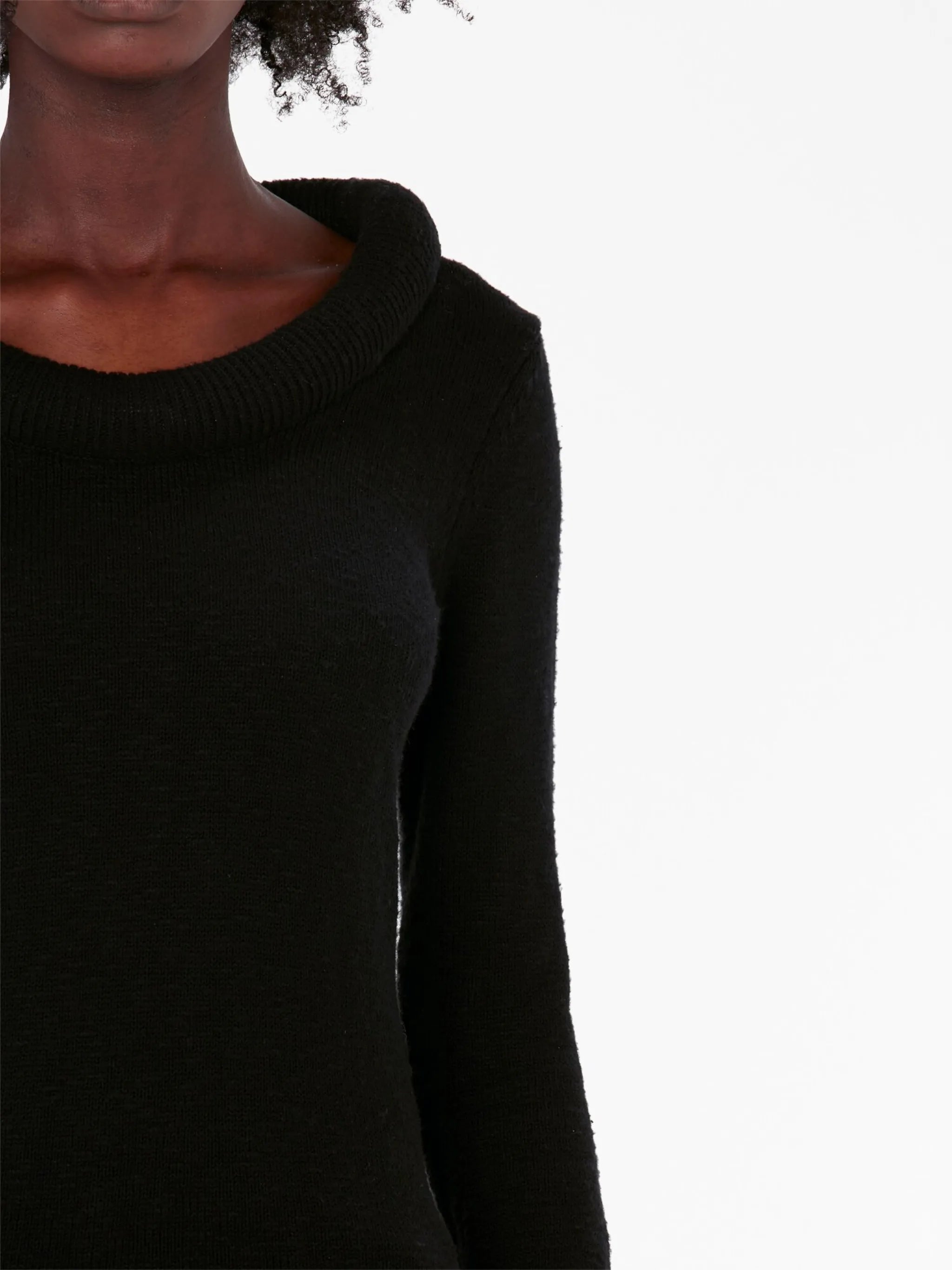 bumper-trim cotton jumper