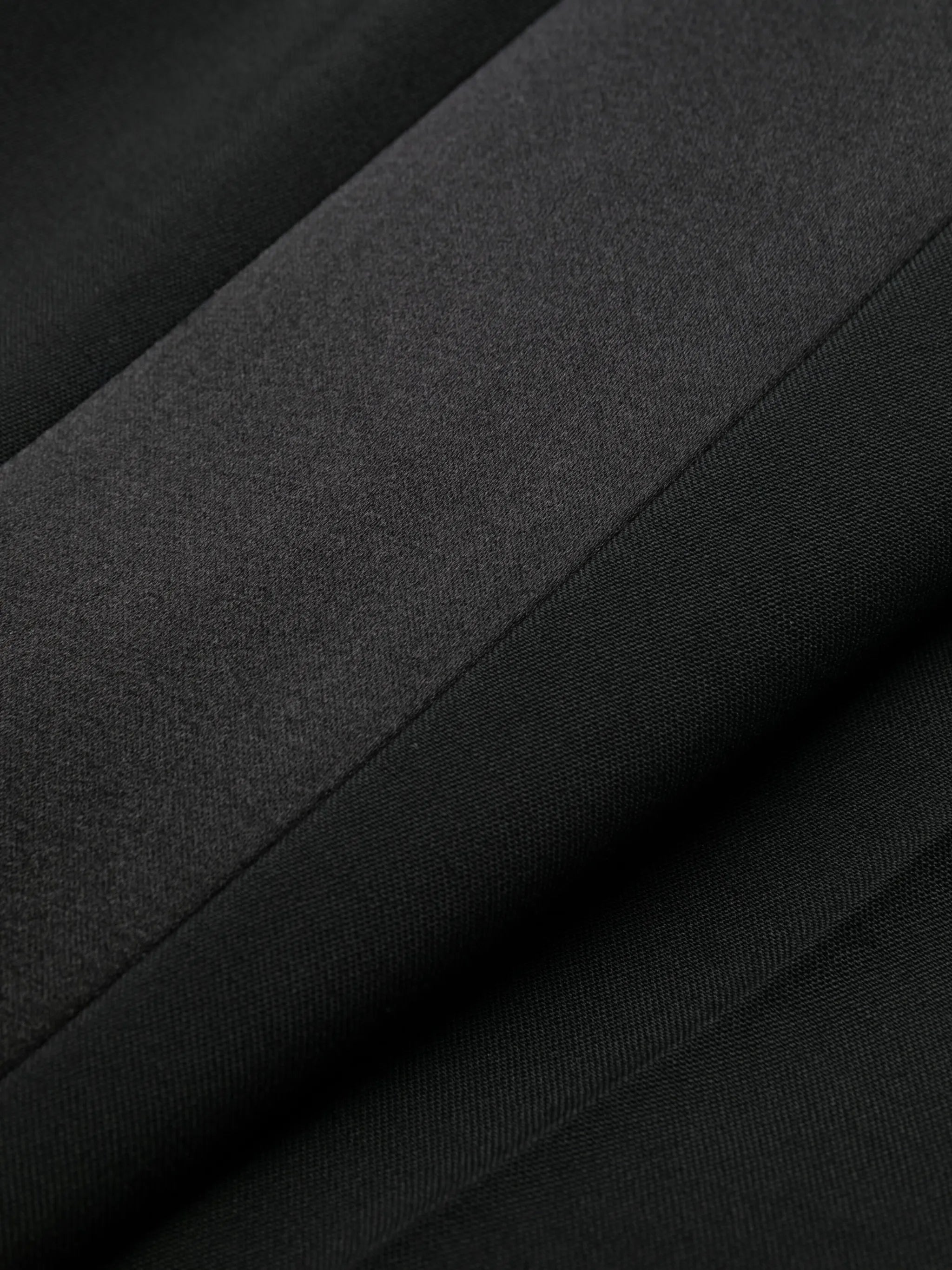 satin-trim wool trousers