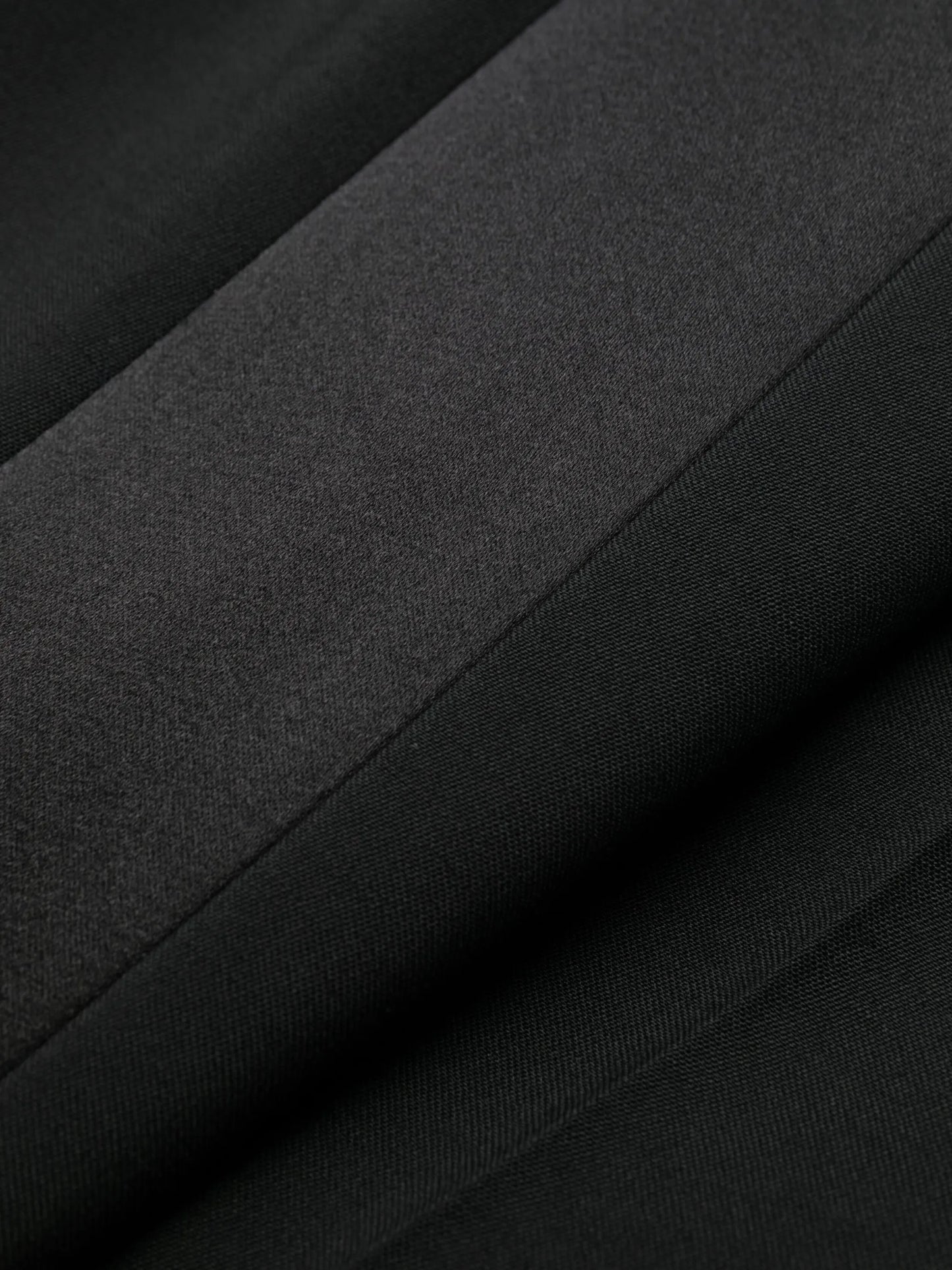 satin-trim wool trousers