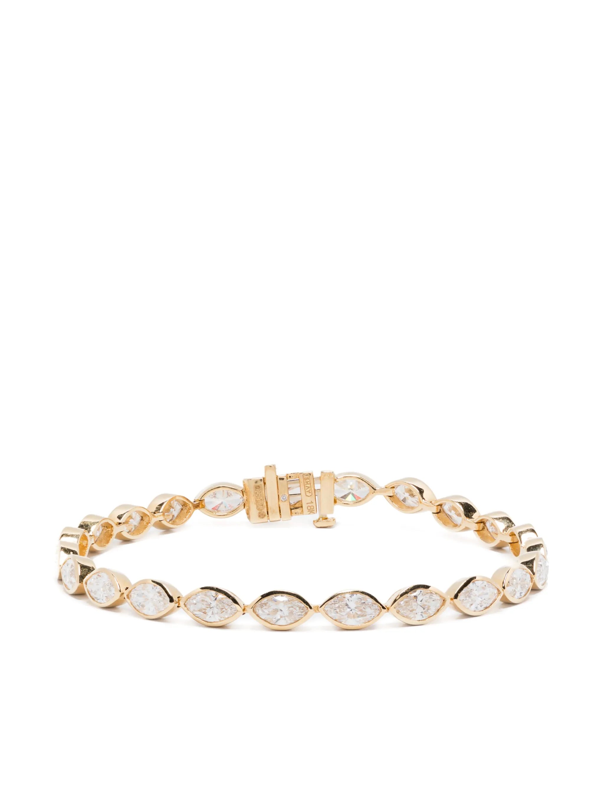 18kt yellow gold East West bracelet