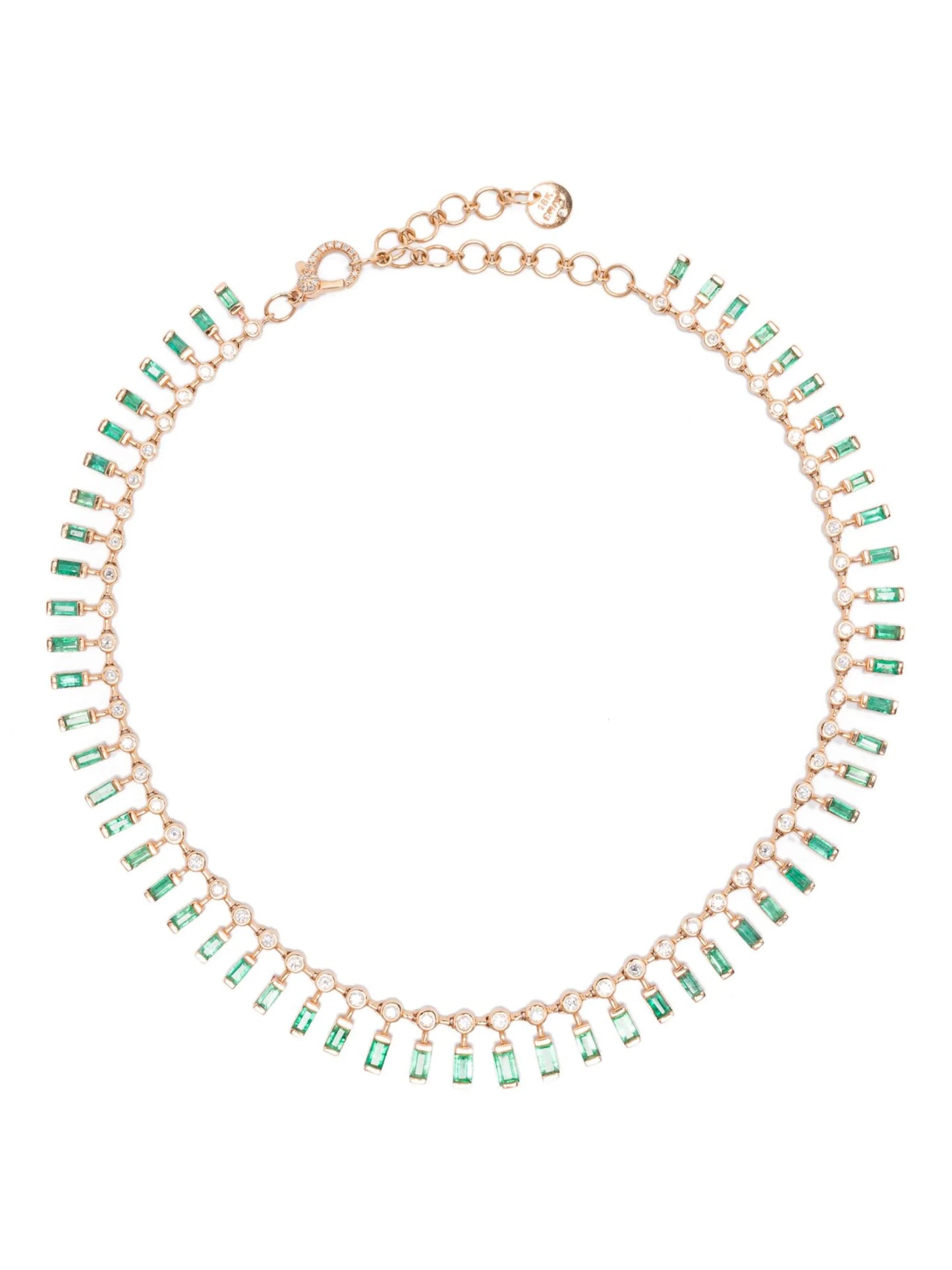 18kt rose gold Dot-Dash necklace