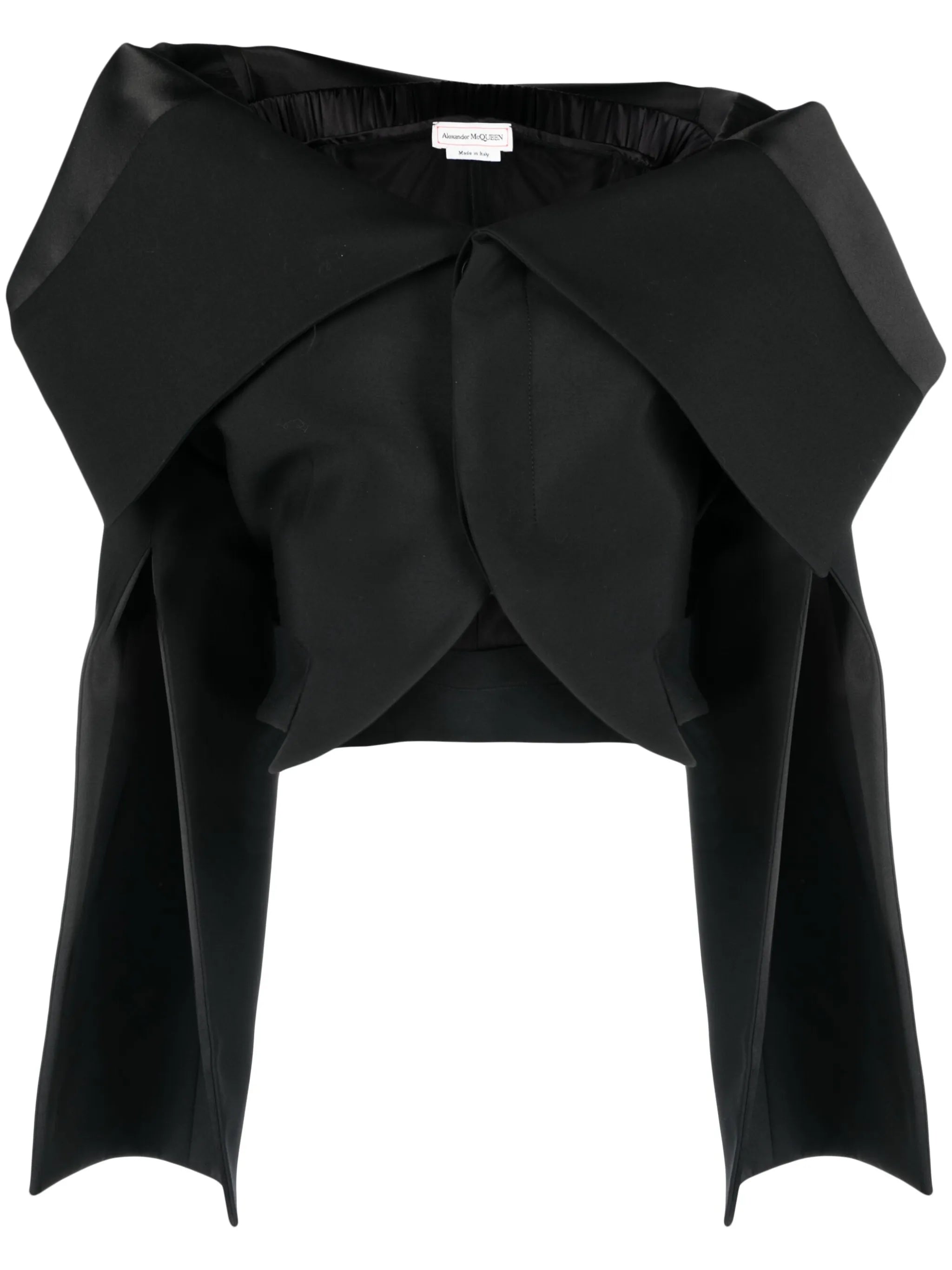 asymmetric wool jacket