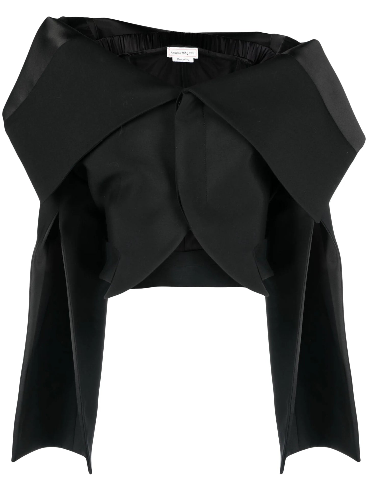 asymmetric wool jacket