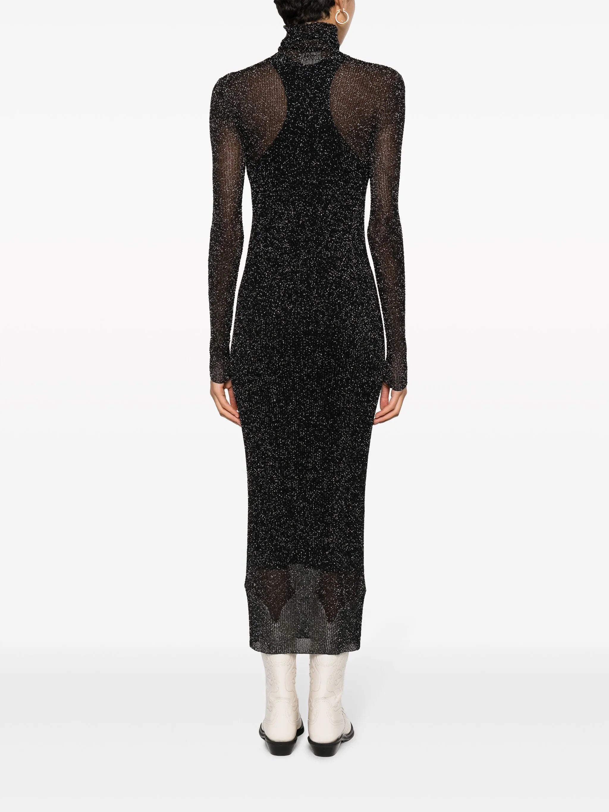 Ilies lurex mesh dress