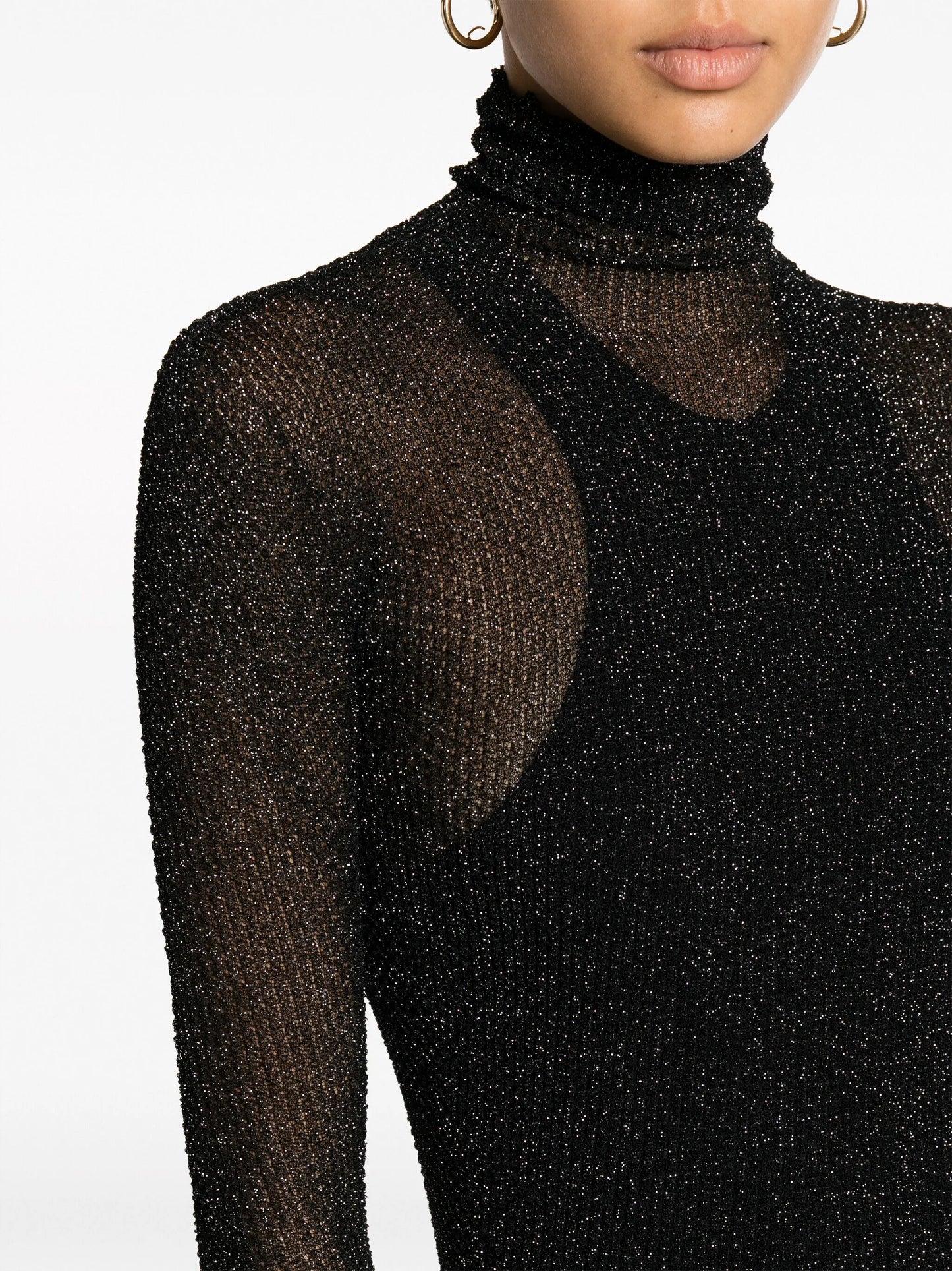 Ilies lurex mesh dress