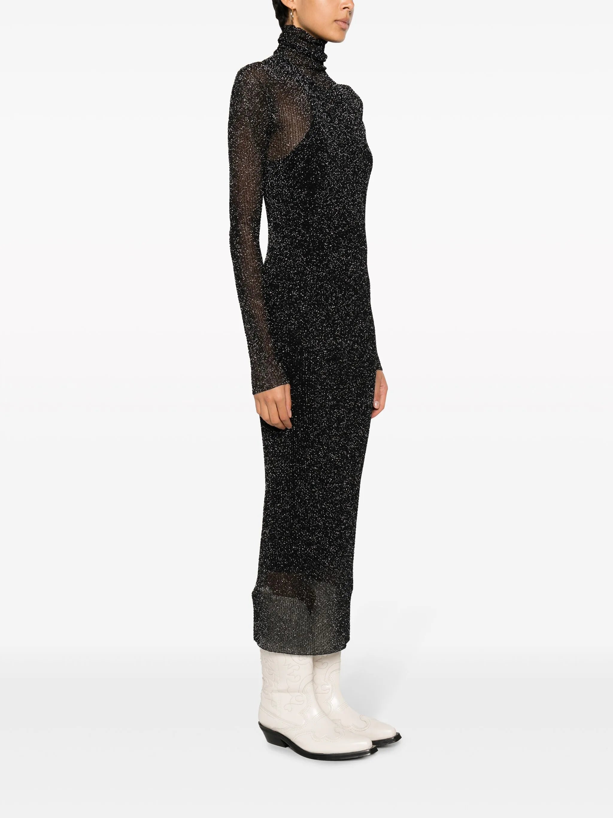 Ilies lurex mesh dress