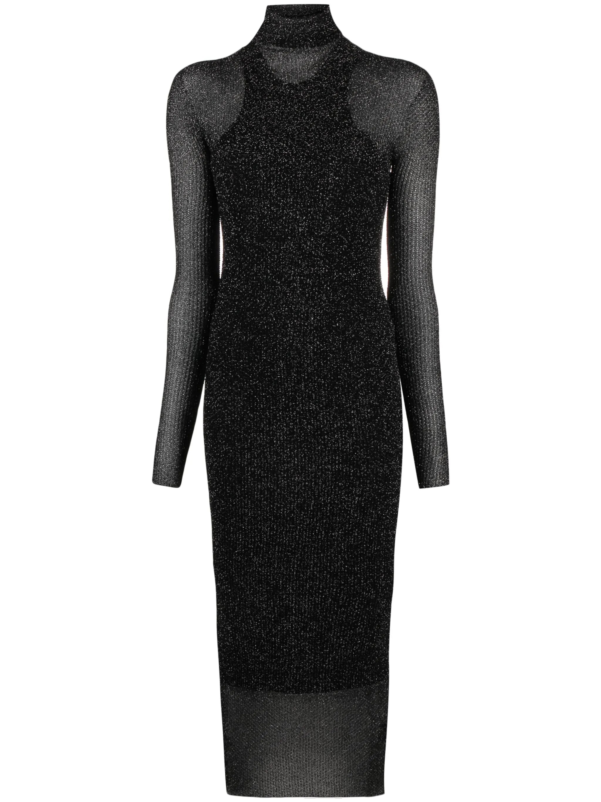 Ilies lurex mesh dress