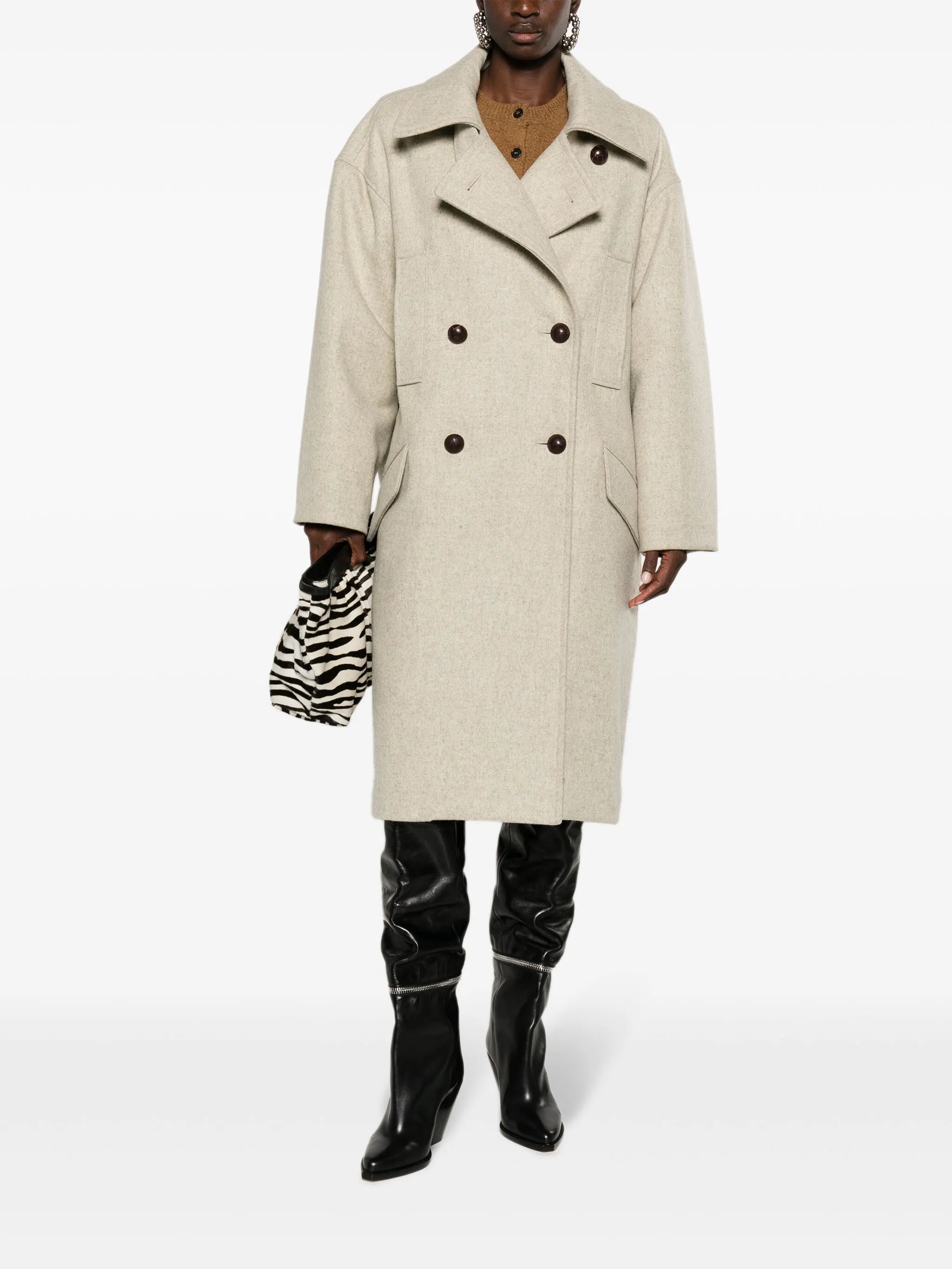 Fabiola double-breasted coat